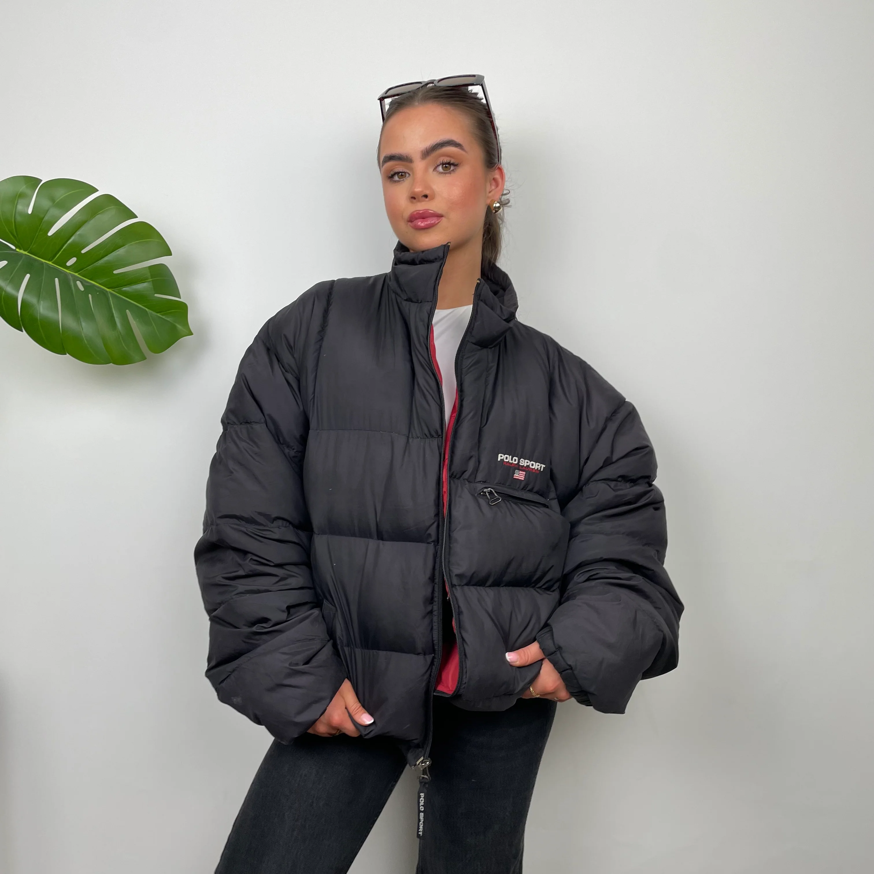 Polo Sport Ralph Lauren RARE Black Puffer Jacket (L) - Image 7