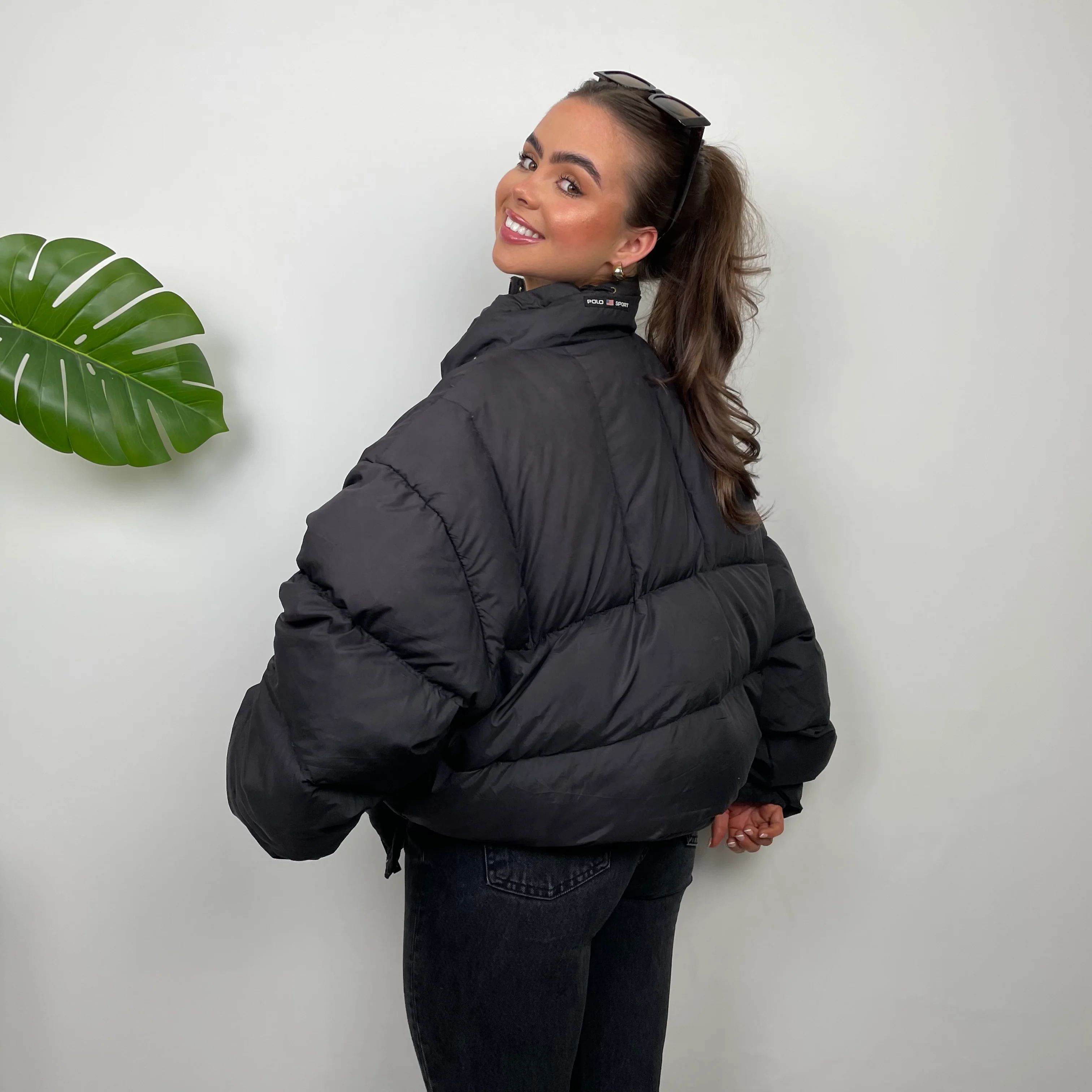 Polo Sport Ralph Lauren RARE Black Puffer Jacket (L) - Image 8