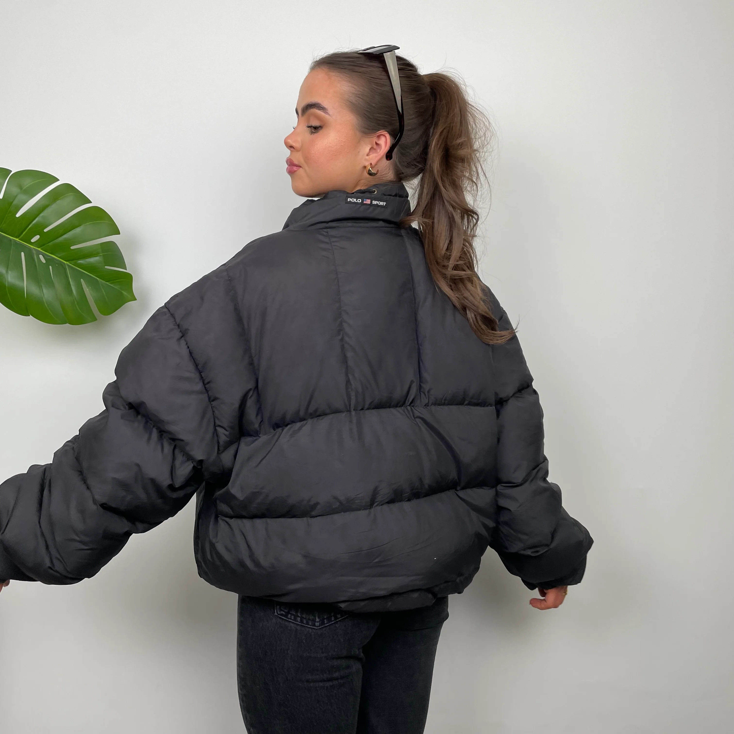 Polo Sport Ralph Lauren RARE Black Puffer Jacket (L) - Image 9