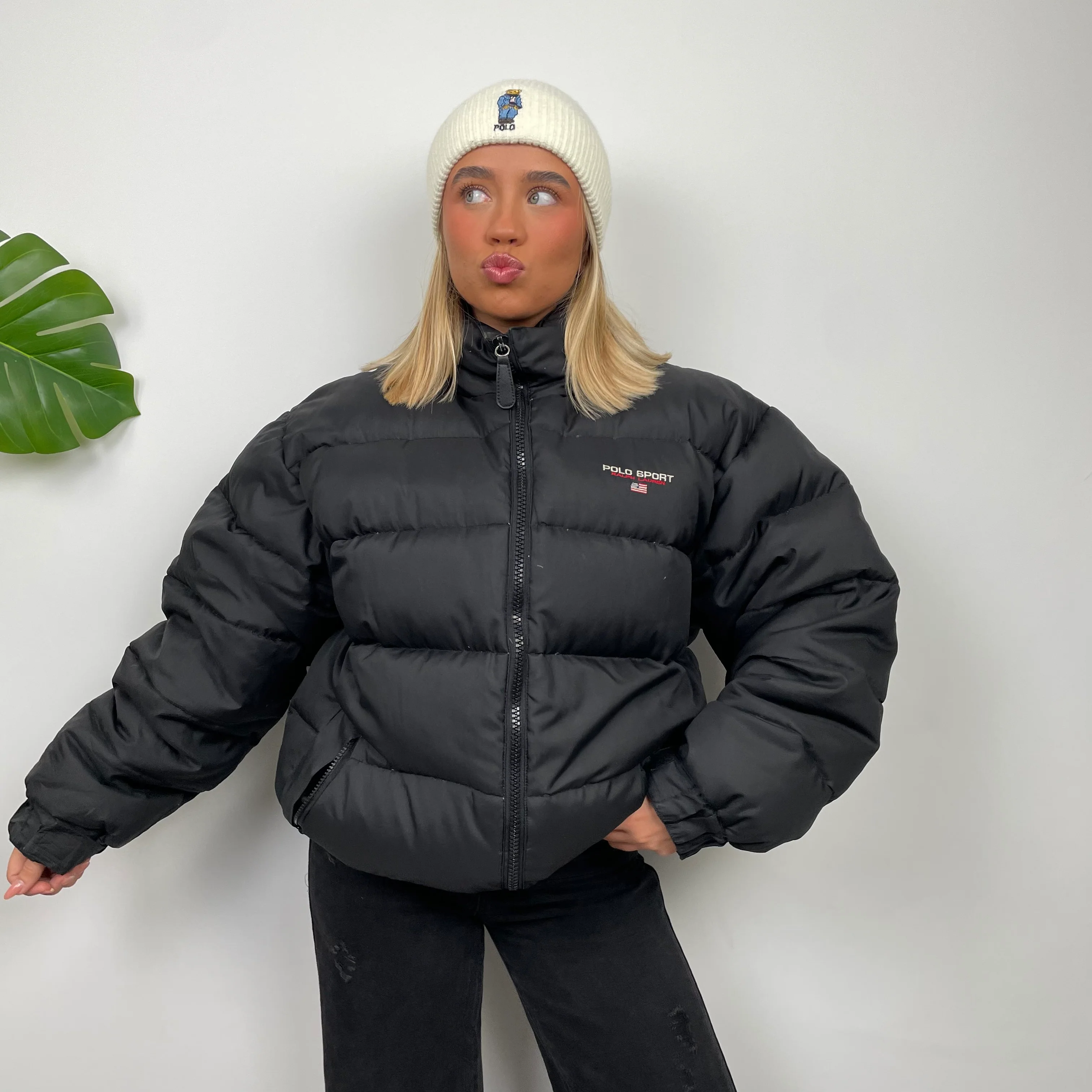 Polo Sport Ralph Lauren RARE Black Puffer Jacket (L) - Image 2