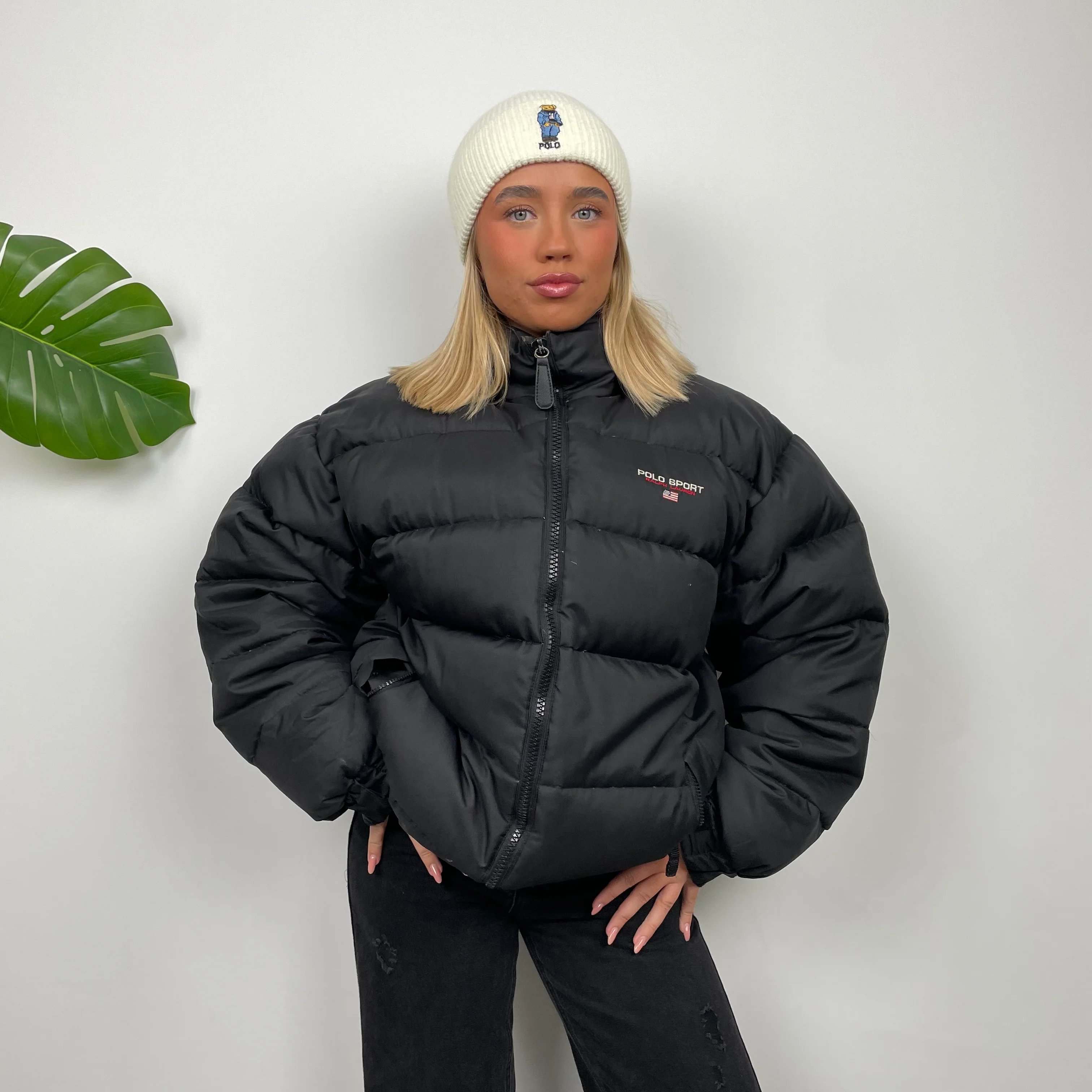Polo Sport Ralph Lauren RARE Black Puffer Jacket (L) - Image 5