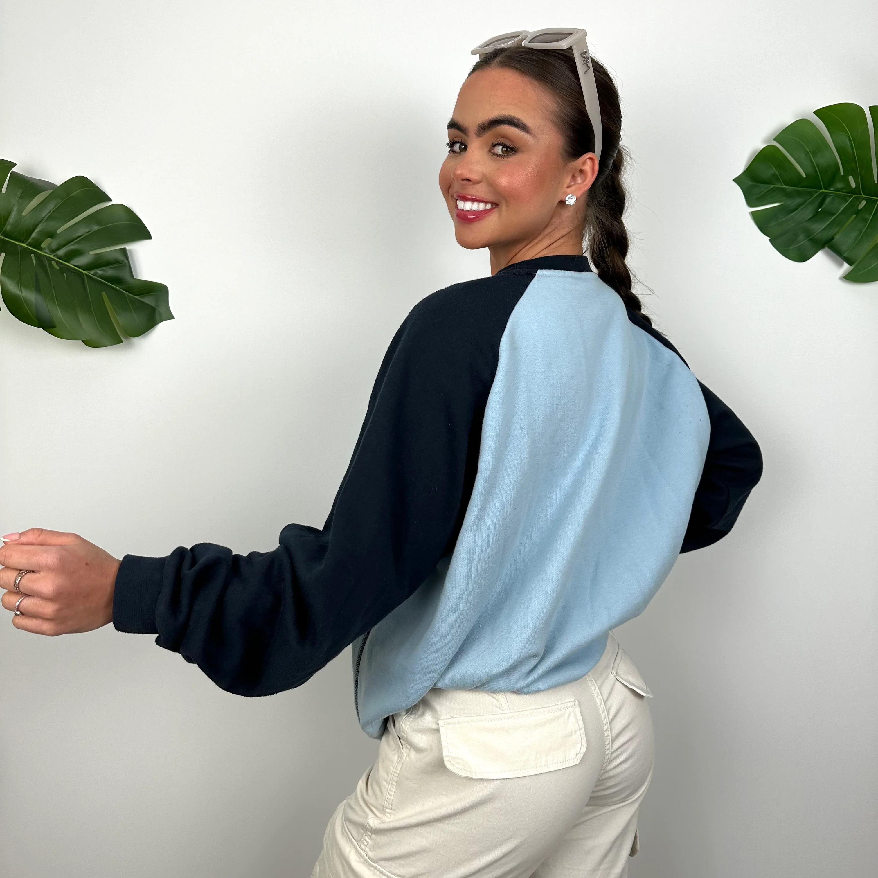 Reebok Baby Blue Embroidered Spell Out Sweatshirt (L) - Image 6