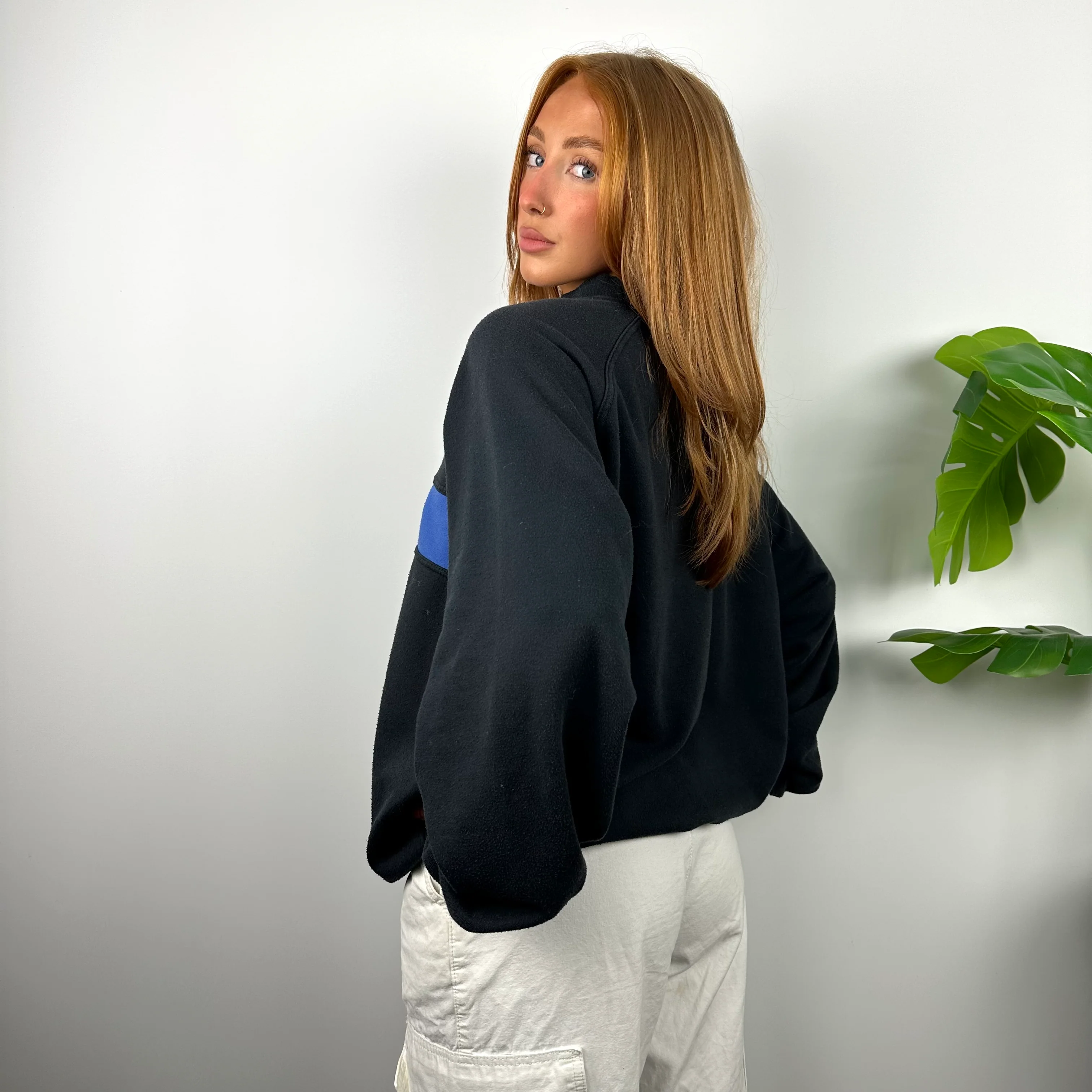 Reebok Navy Embroidered Spell Out Sweatshirt (M) - Image 3