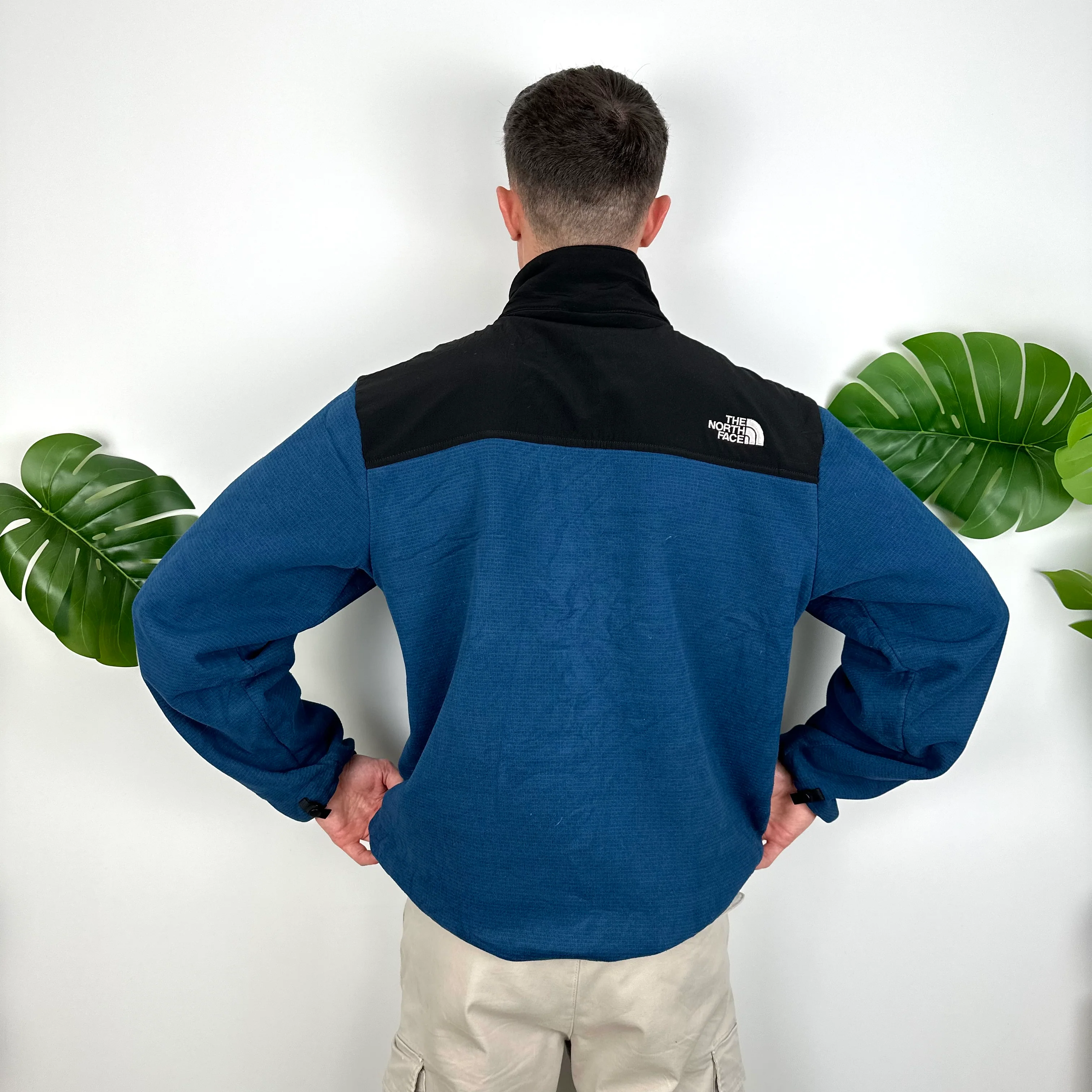 The North Face Black & Blue Denali Fleece Zip Up Jacket (L) - Image 5