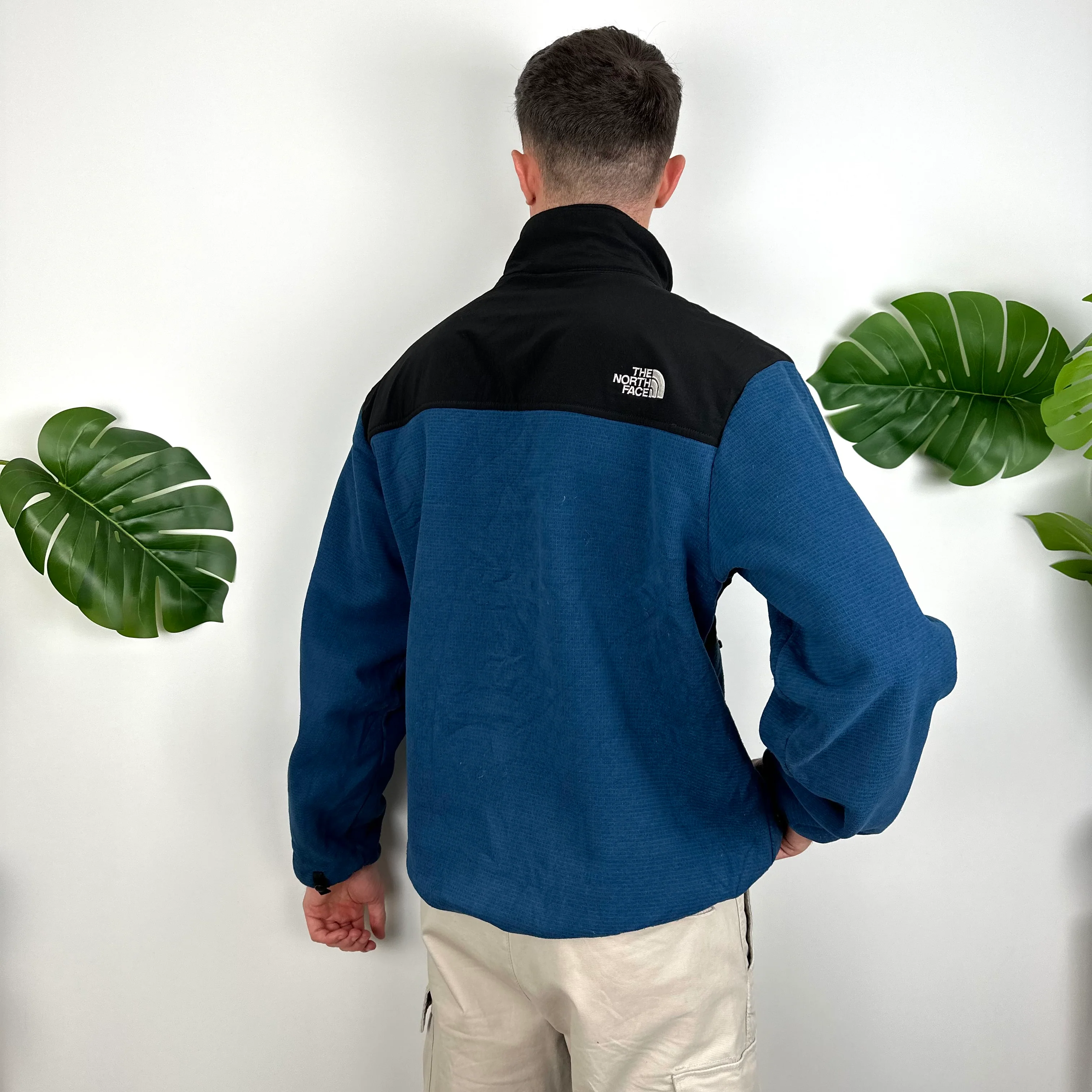 The North Face Black & Blue Denali Fleece Zip Up Jacket (L) - Image 7