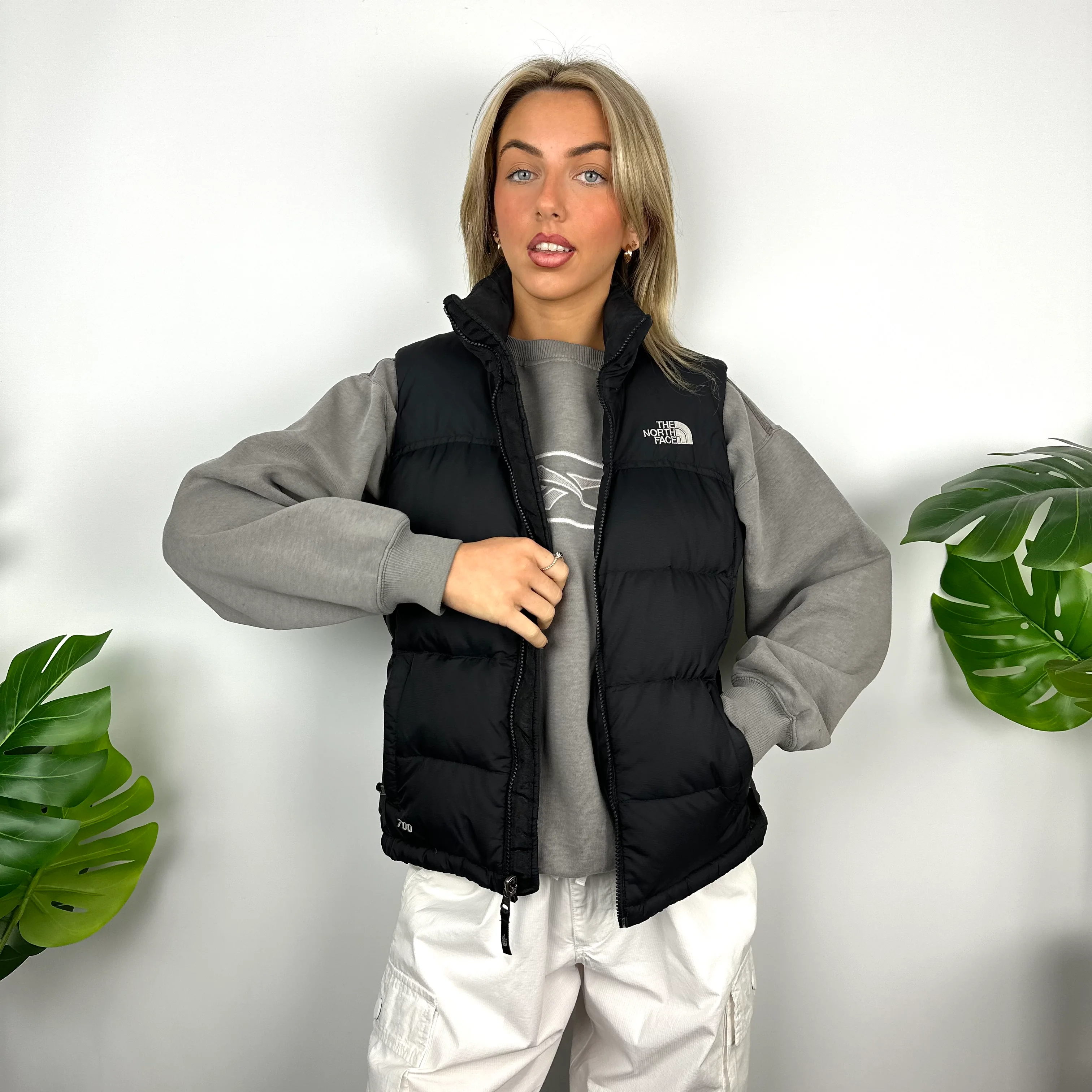The North Face Black Nuptse 700 Puffer Gilet (S) - Image 6