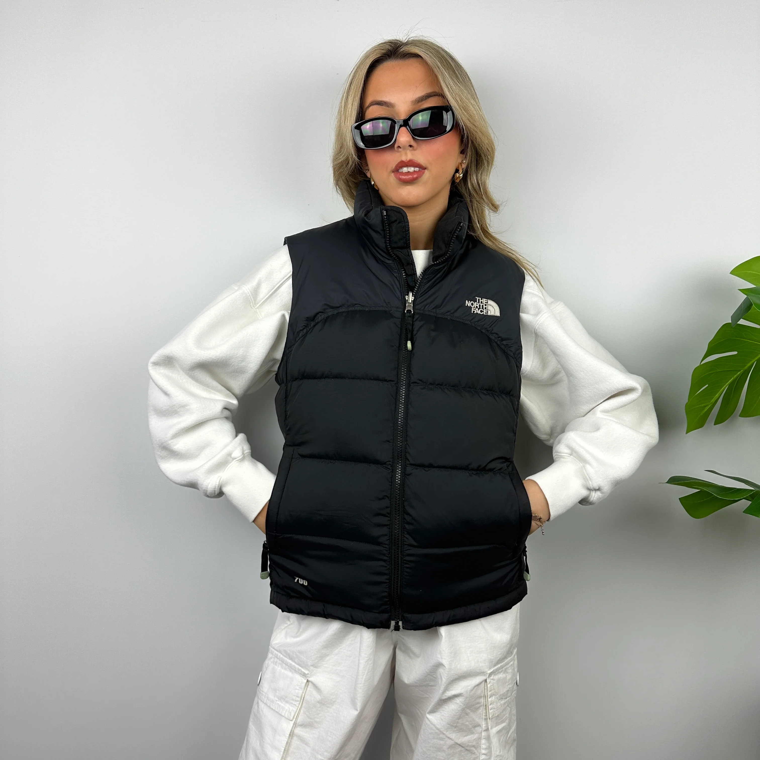 The North Face Black Nuptse 700 Puffer Gilet (S) - Image 3