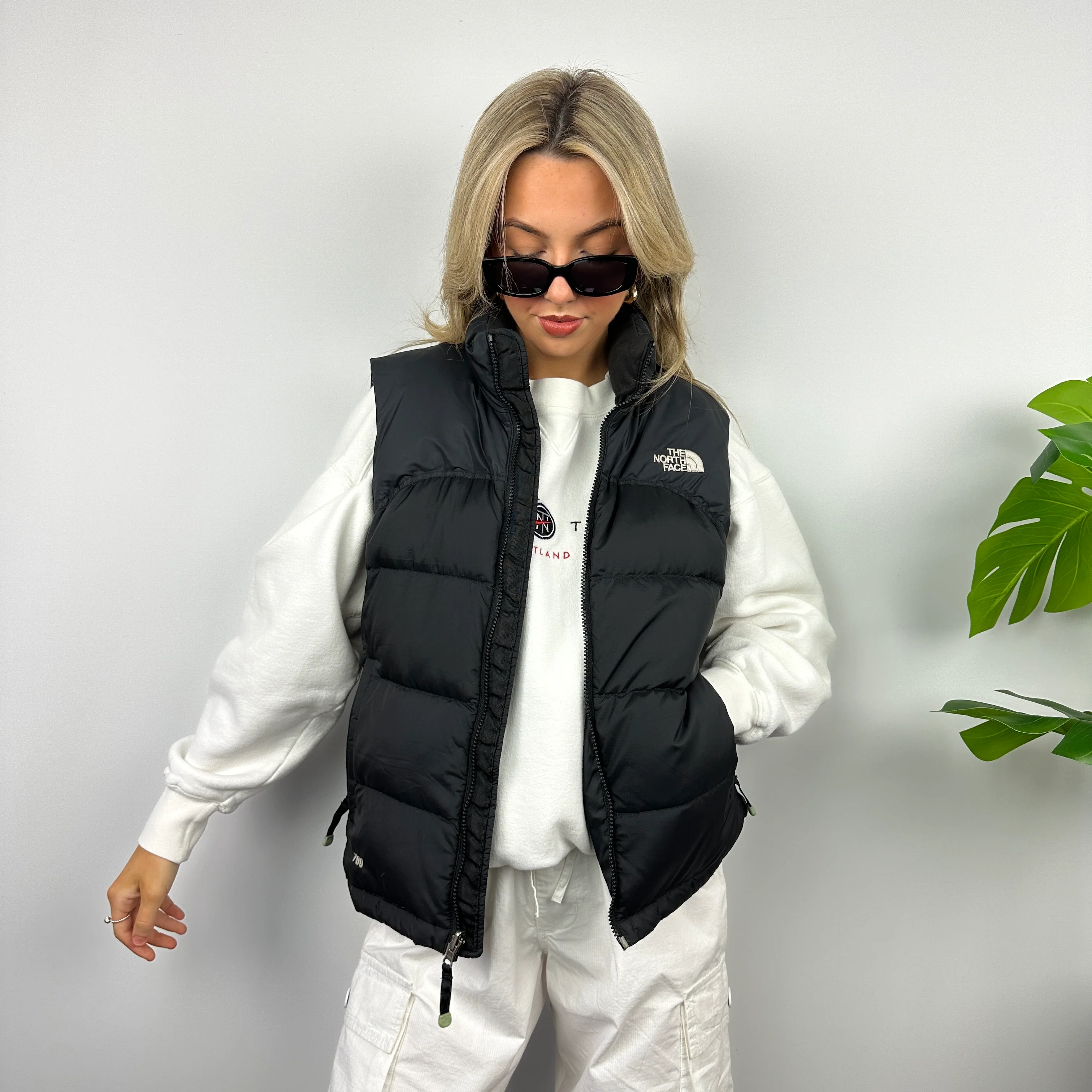 The North Face Black Nuptse 700 Puffer Gilet (S) - Image 4