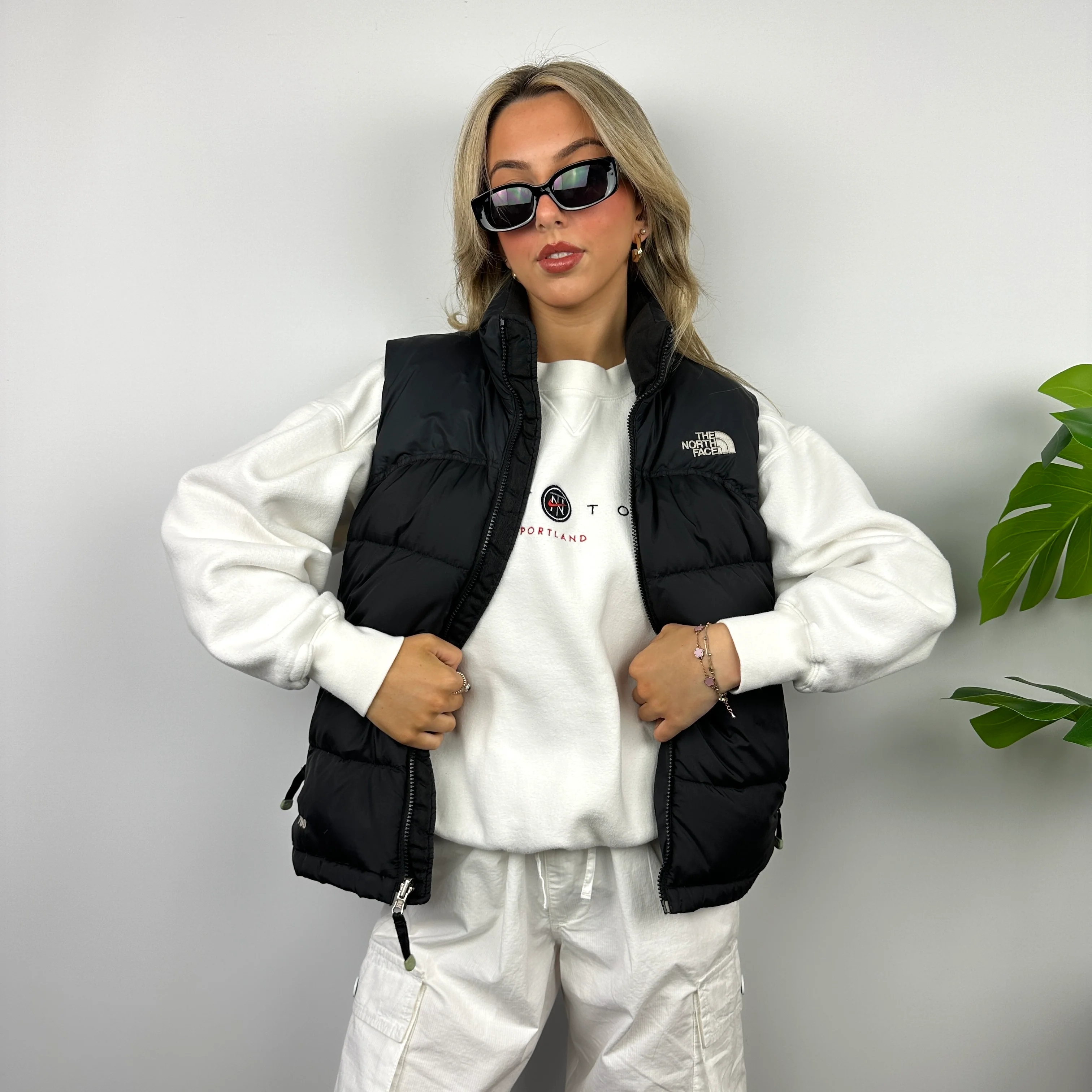 The North Face Black Nuptse 700 Puffer Gilet (S) - Image 6