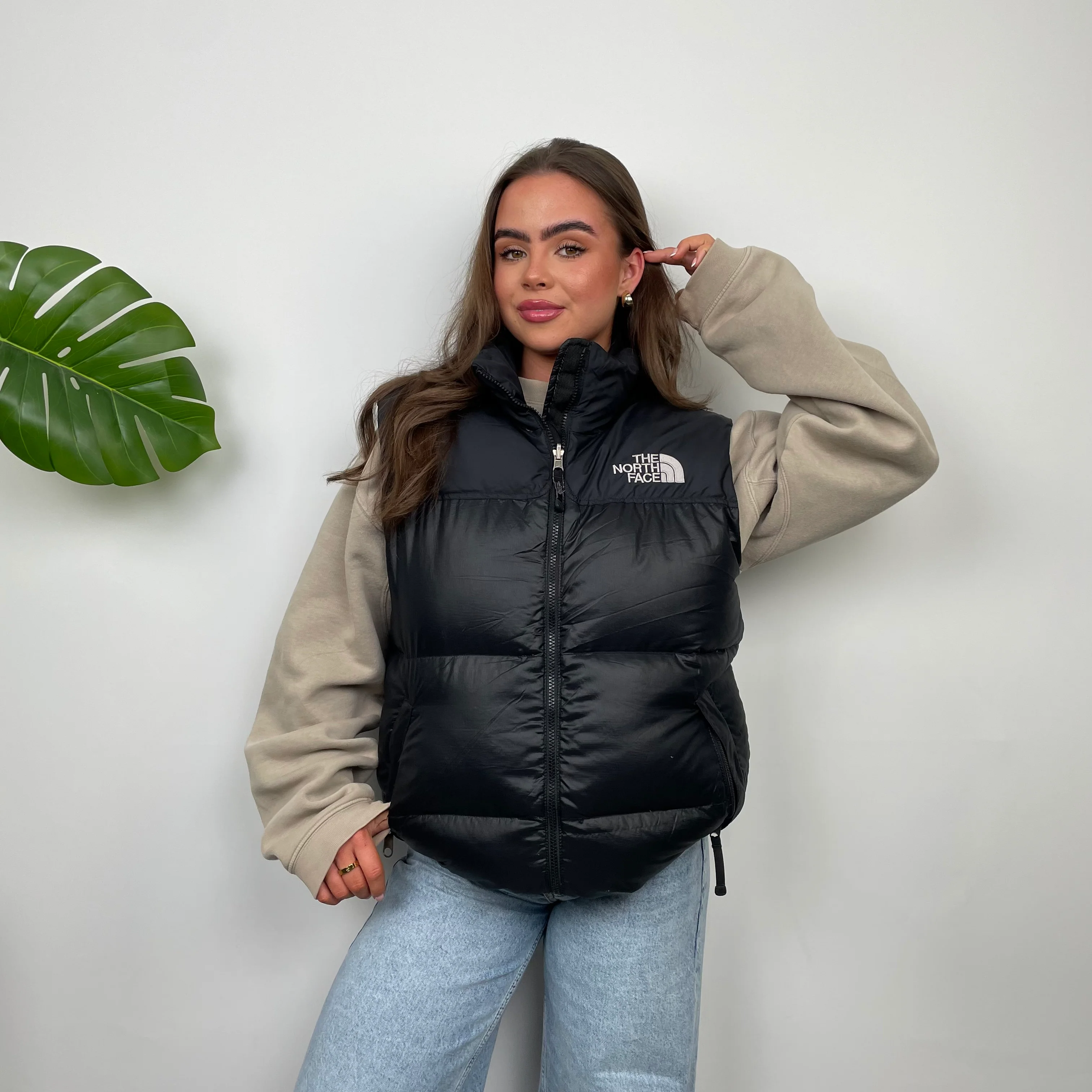 The North Face Black Puffer Gilet (M) - Image 6