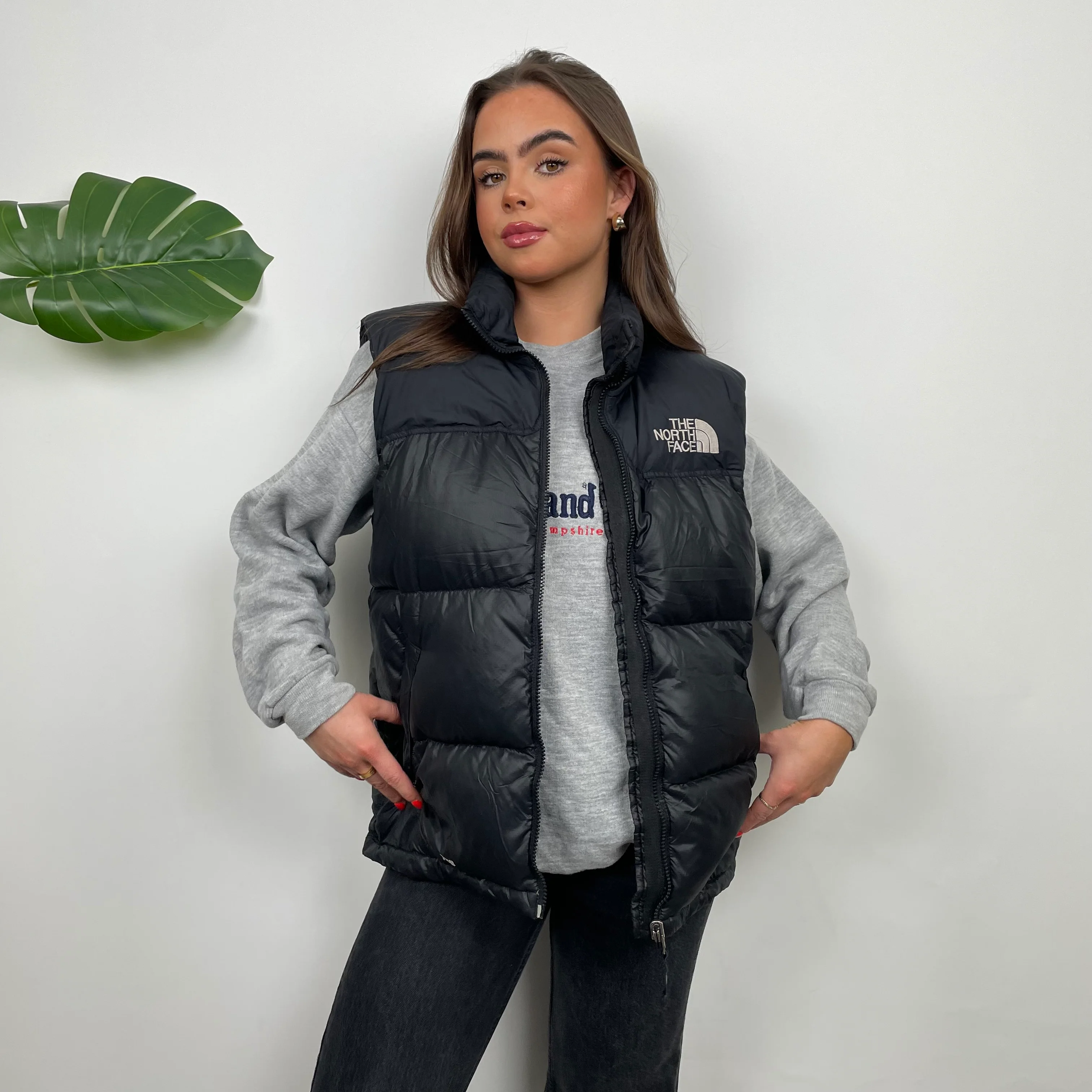 The North Face Black Puffer Gilet (S) - Image 2