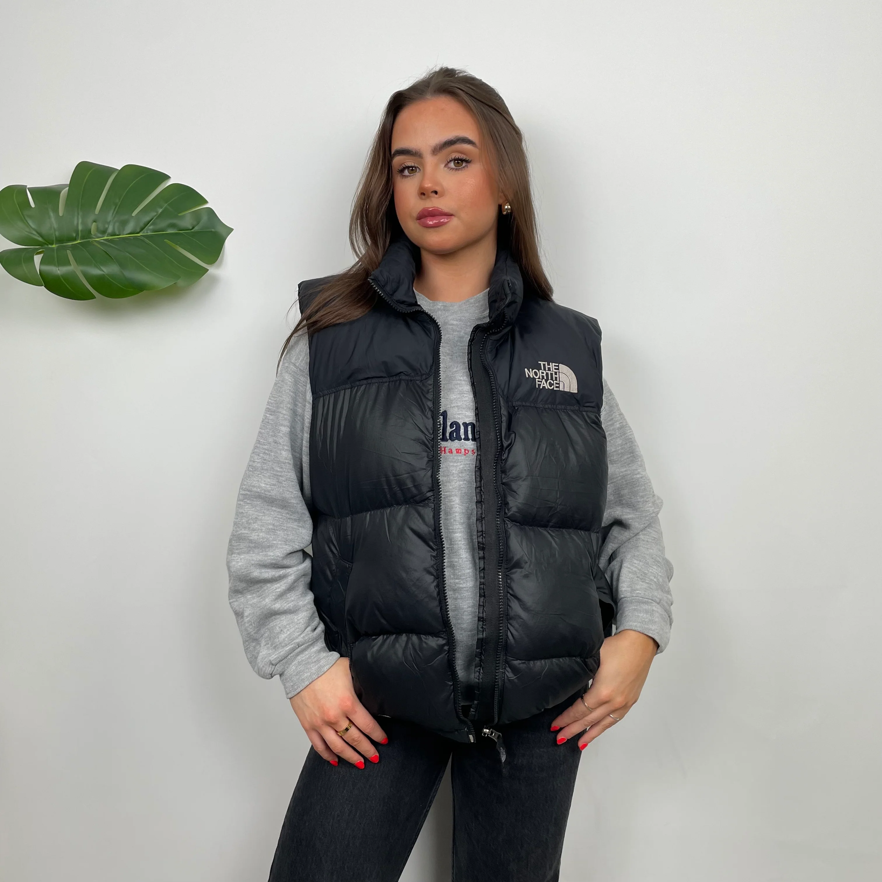 The North Face Black Puffer Gilet (S) - Image 6