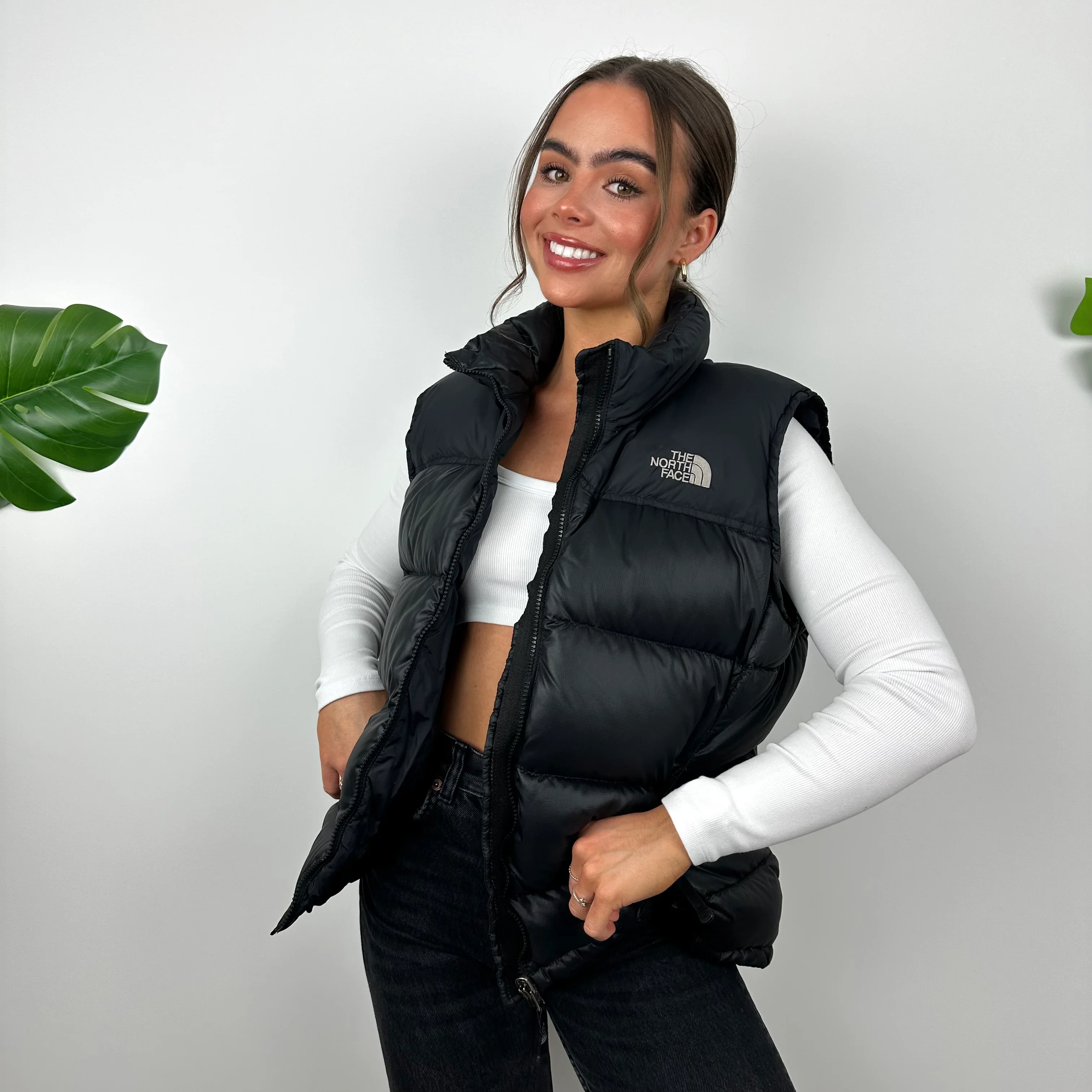 The North Face Black Puffer Gilet (M)