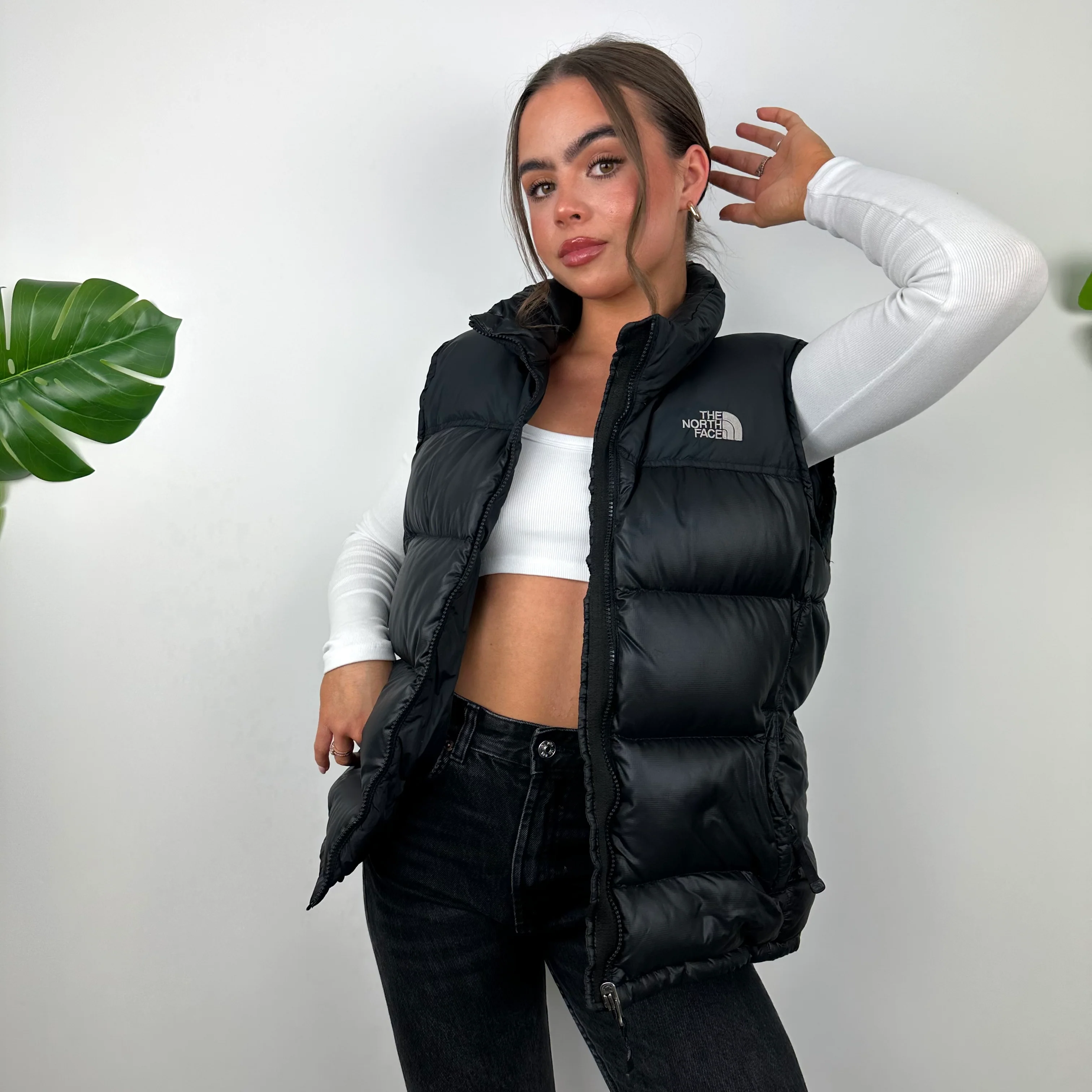 The North Face Black Puffer Gilet (M) - Image 5