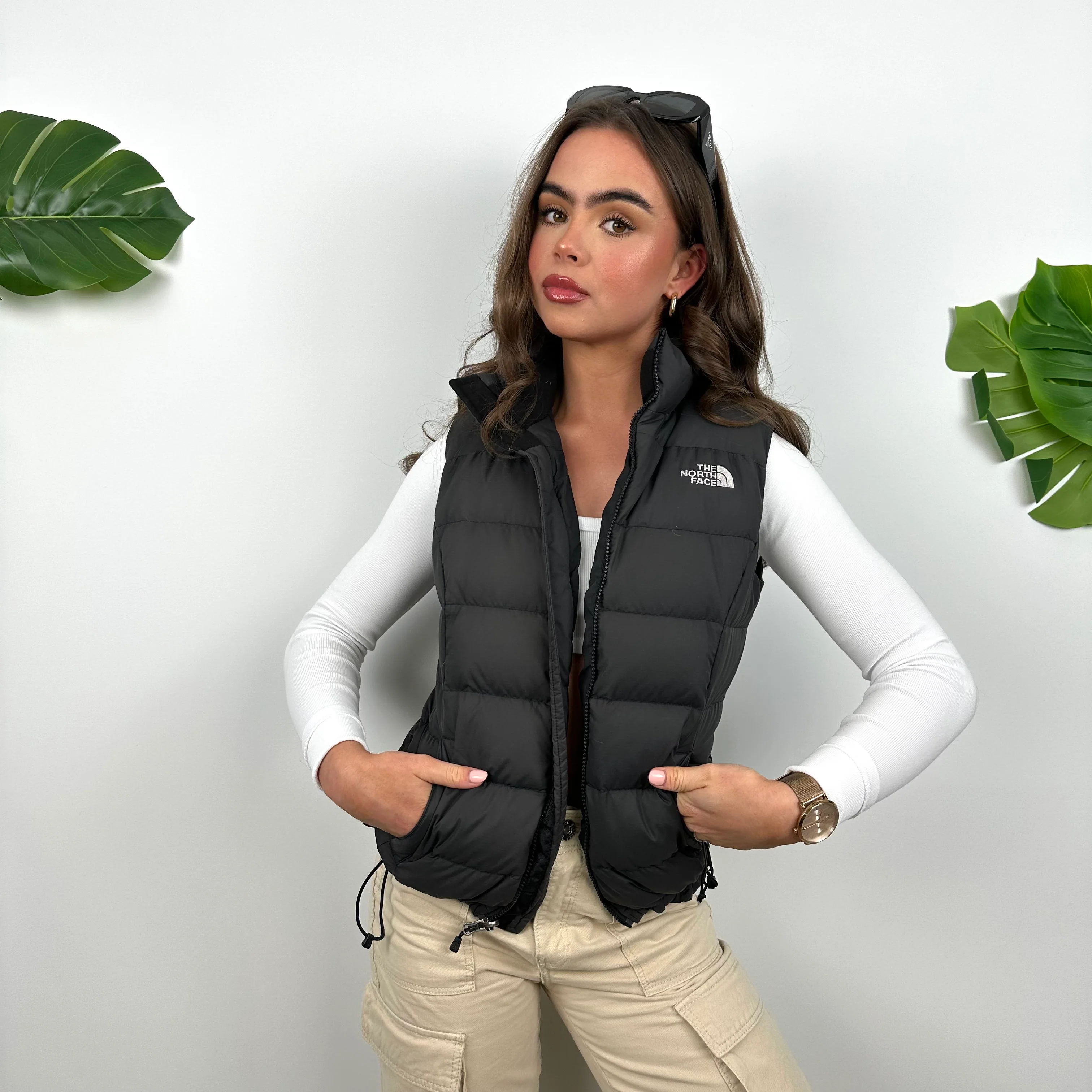 The North Face Black Puffer Gilet (XS) - Image 2
