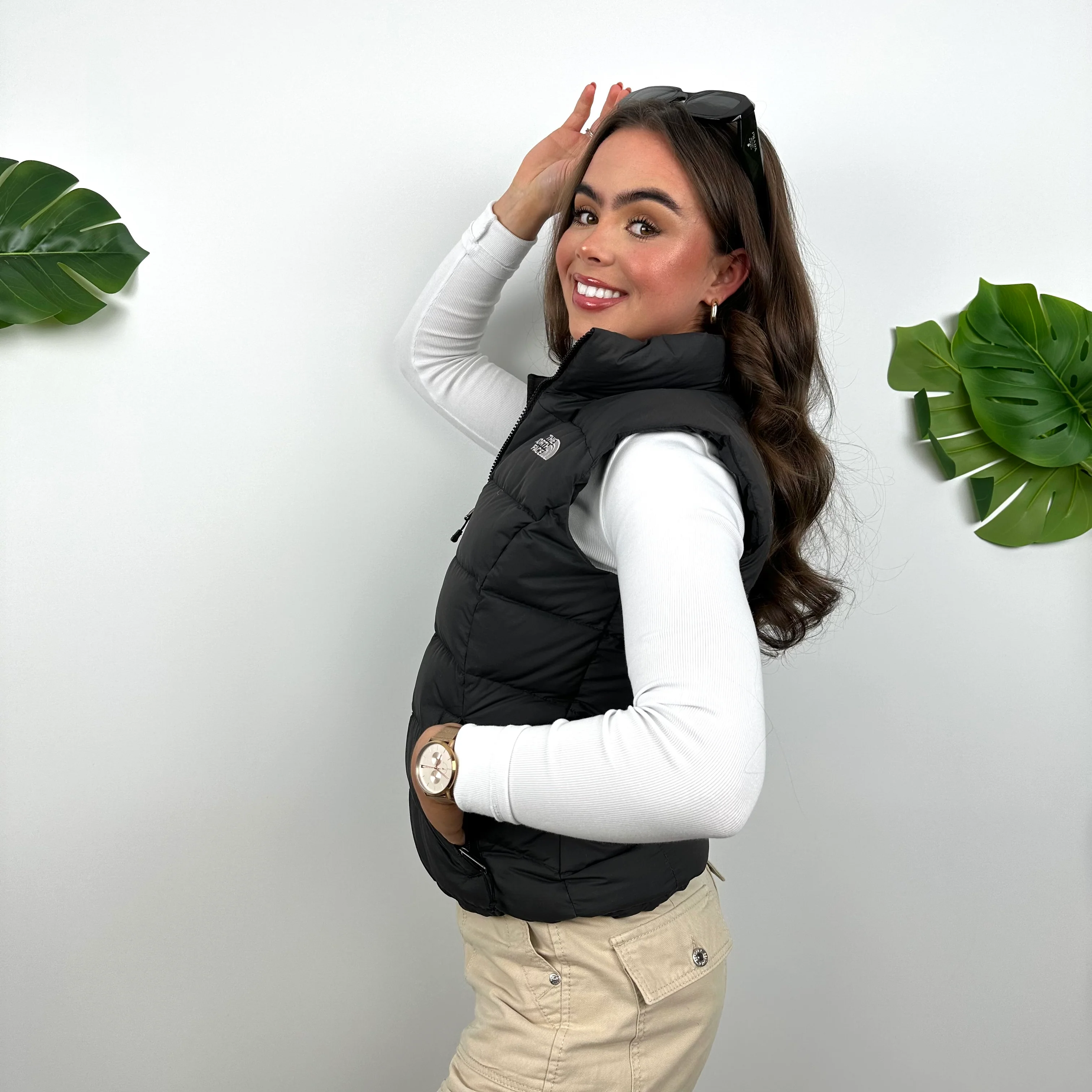 The North Face Black Puffer Gilet (XS) - Image 6
