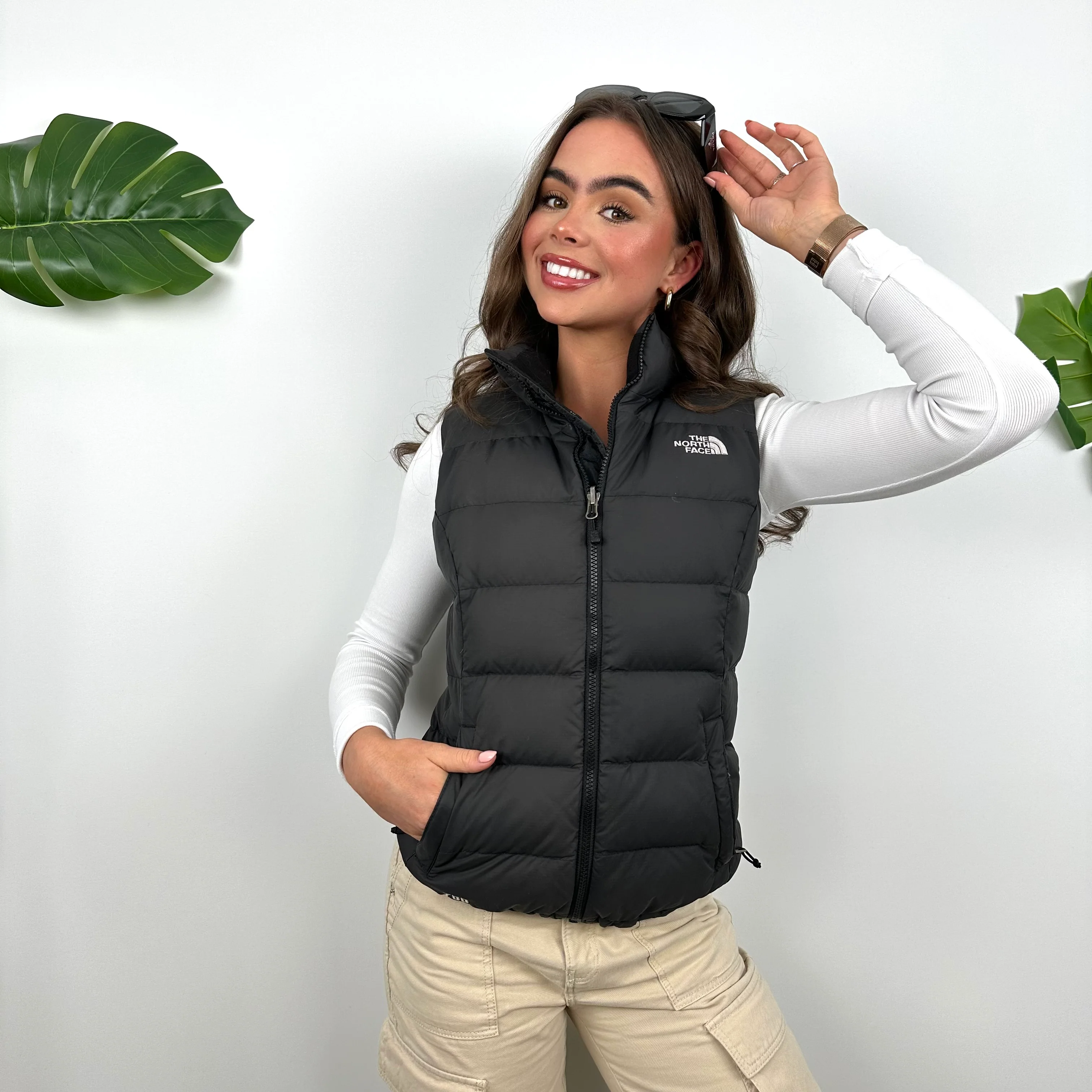 The North Face Black Puffer Gilet (XS) - Image 7