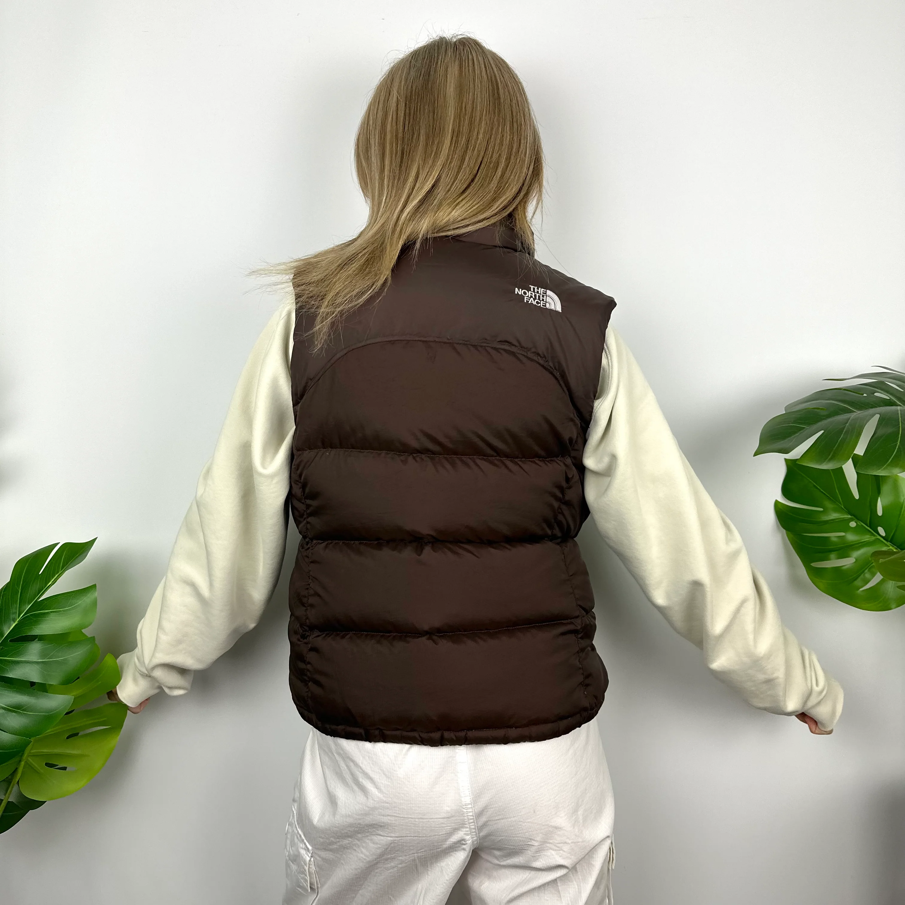The North Face Brown Nuptse 700 Puffer Gilet (S) - Image 3