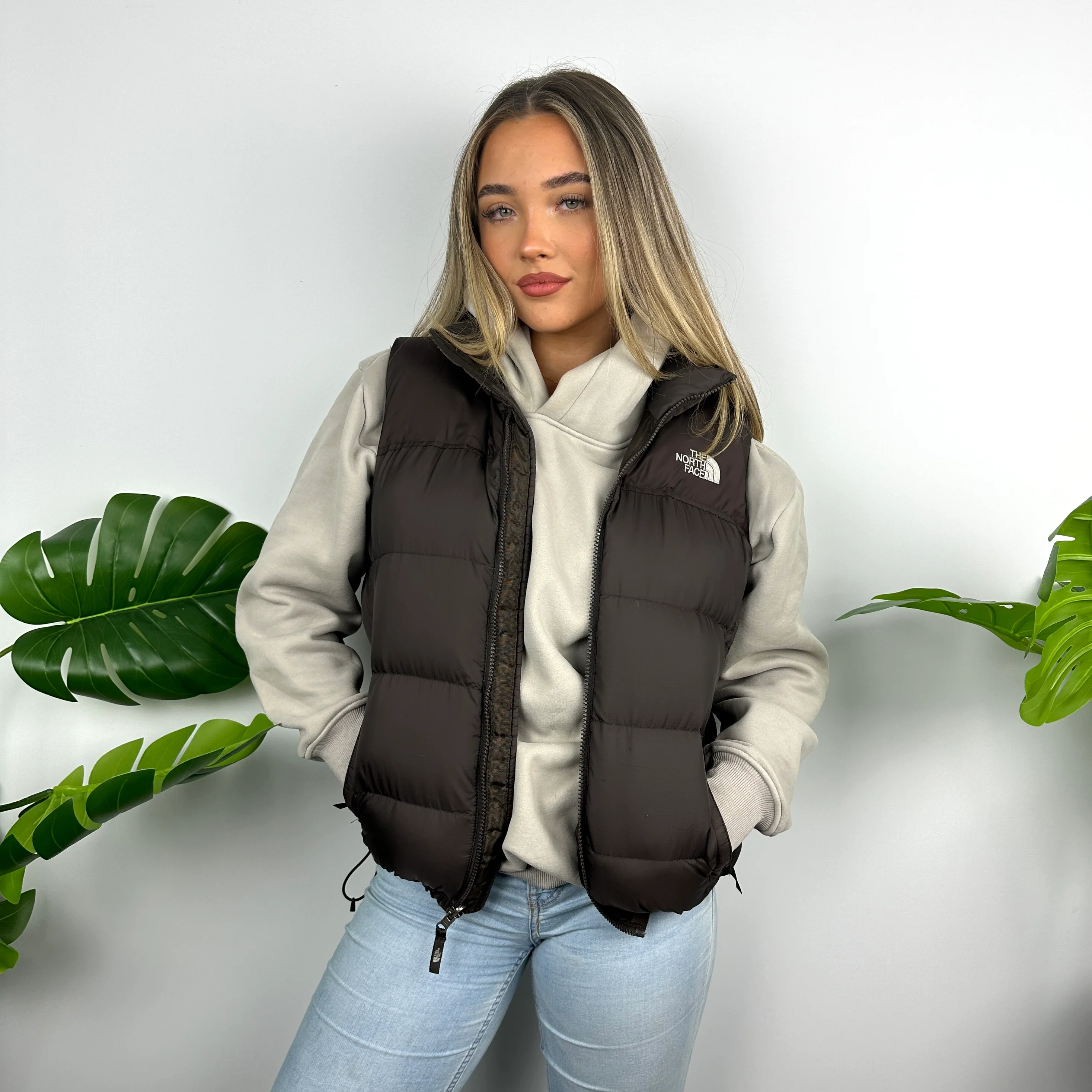 The North Face Brown Puffer Gilet (M)