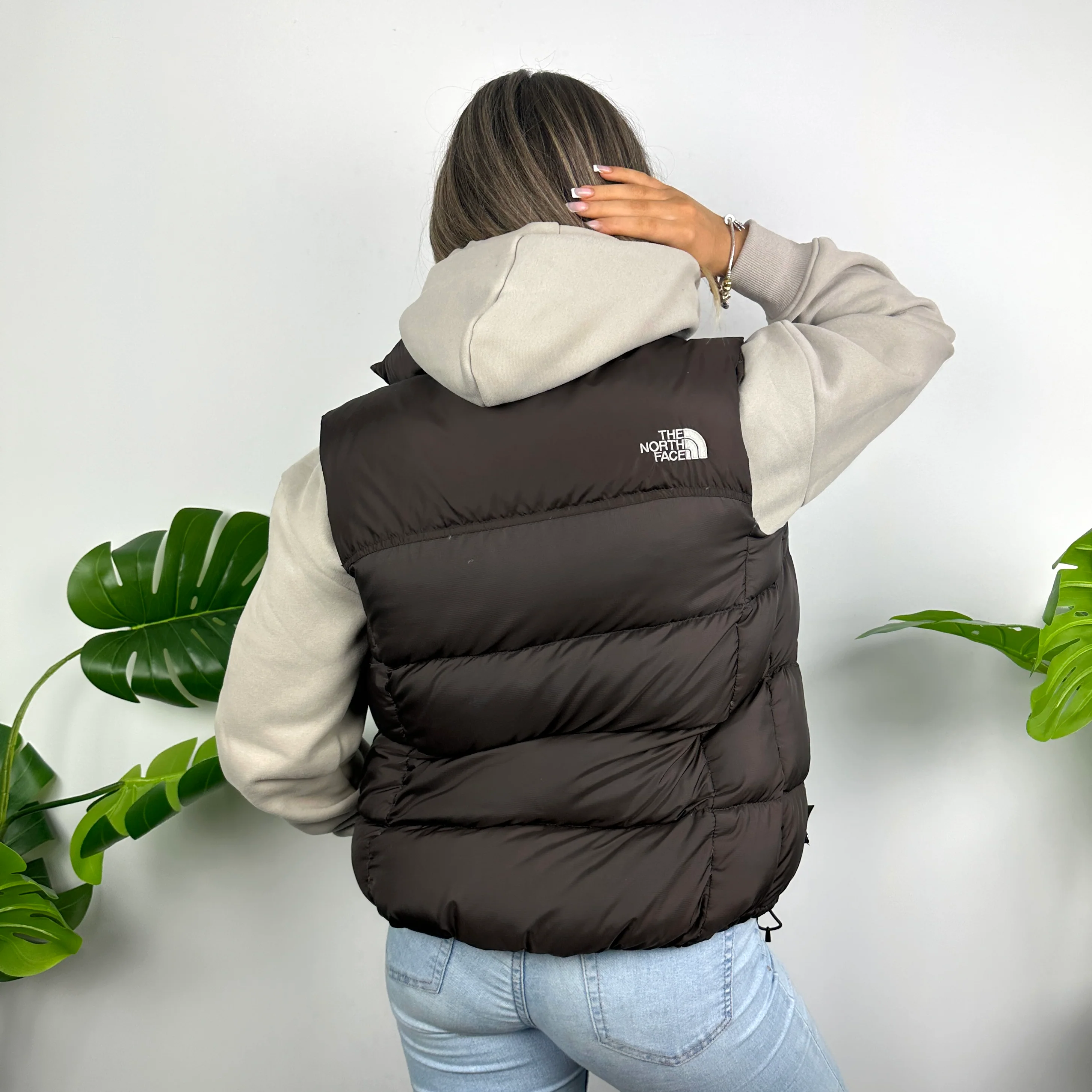 The North Face Brown Puffer Gilet (M) - Image 4