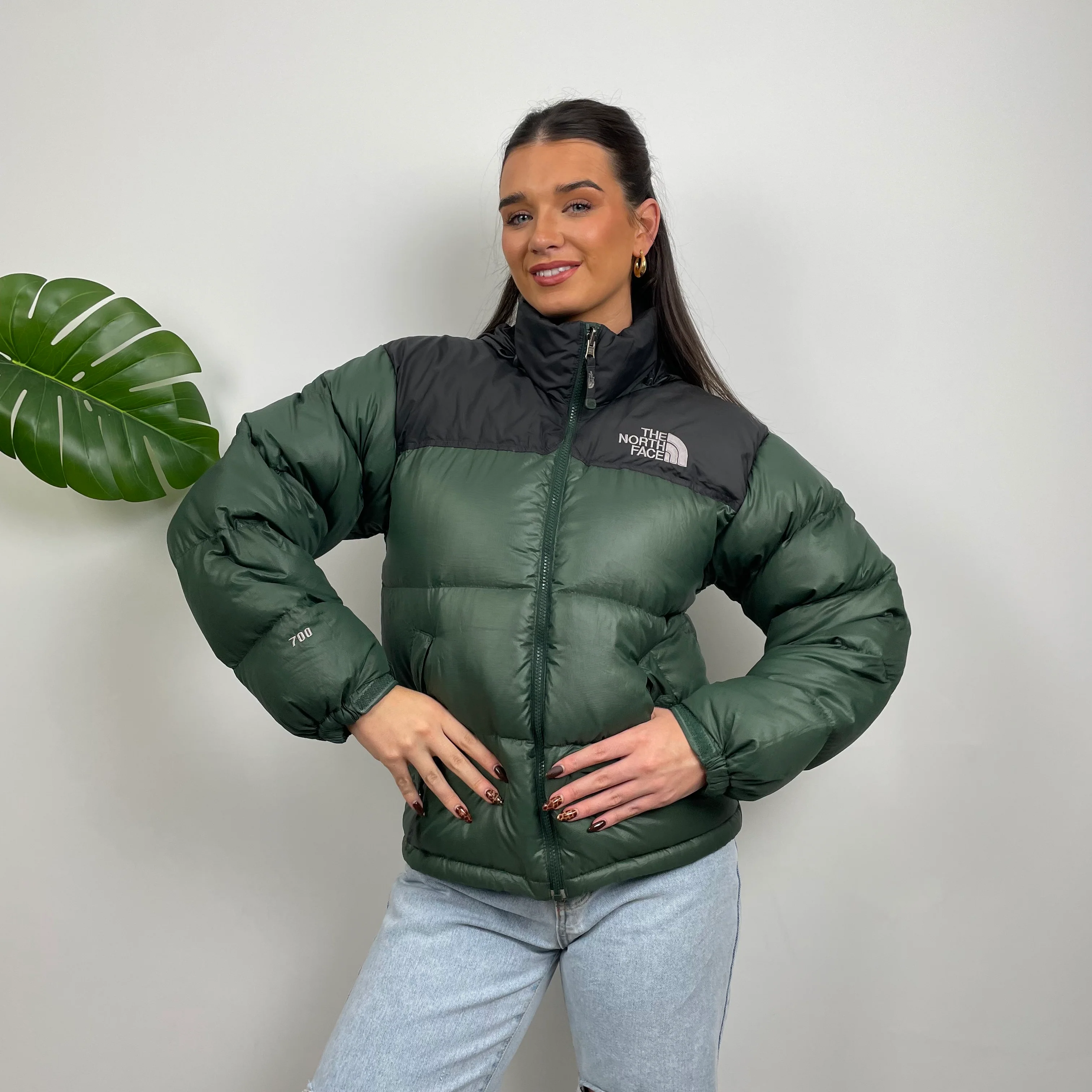 The North Face Green Nuptse 700 Puffer Jacket (S) - Image 2