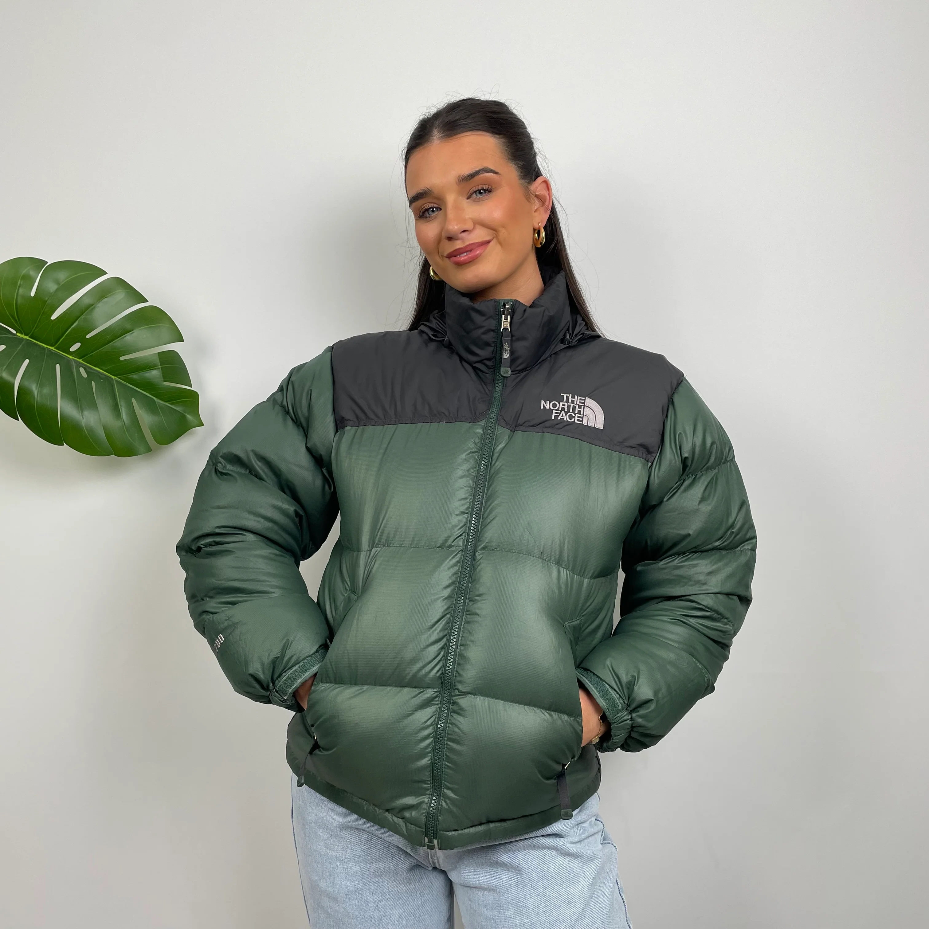The North Face Green Nuptse 700 Puffer Jacket (S) - Image 4