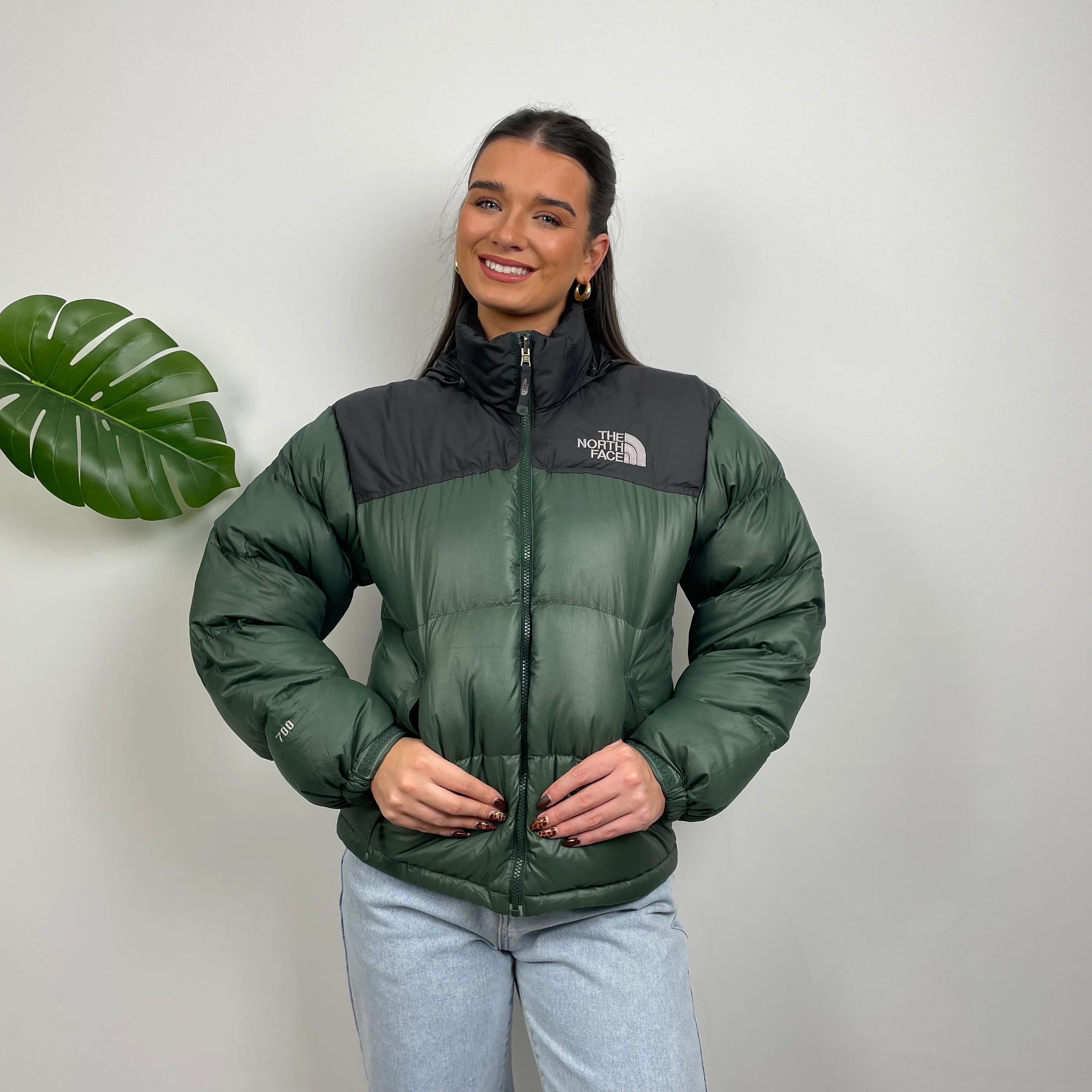 The North Face Green Nuptse 700 Puffer Jacket (S) - Image 7