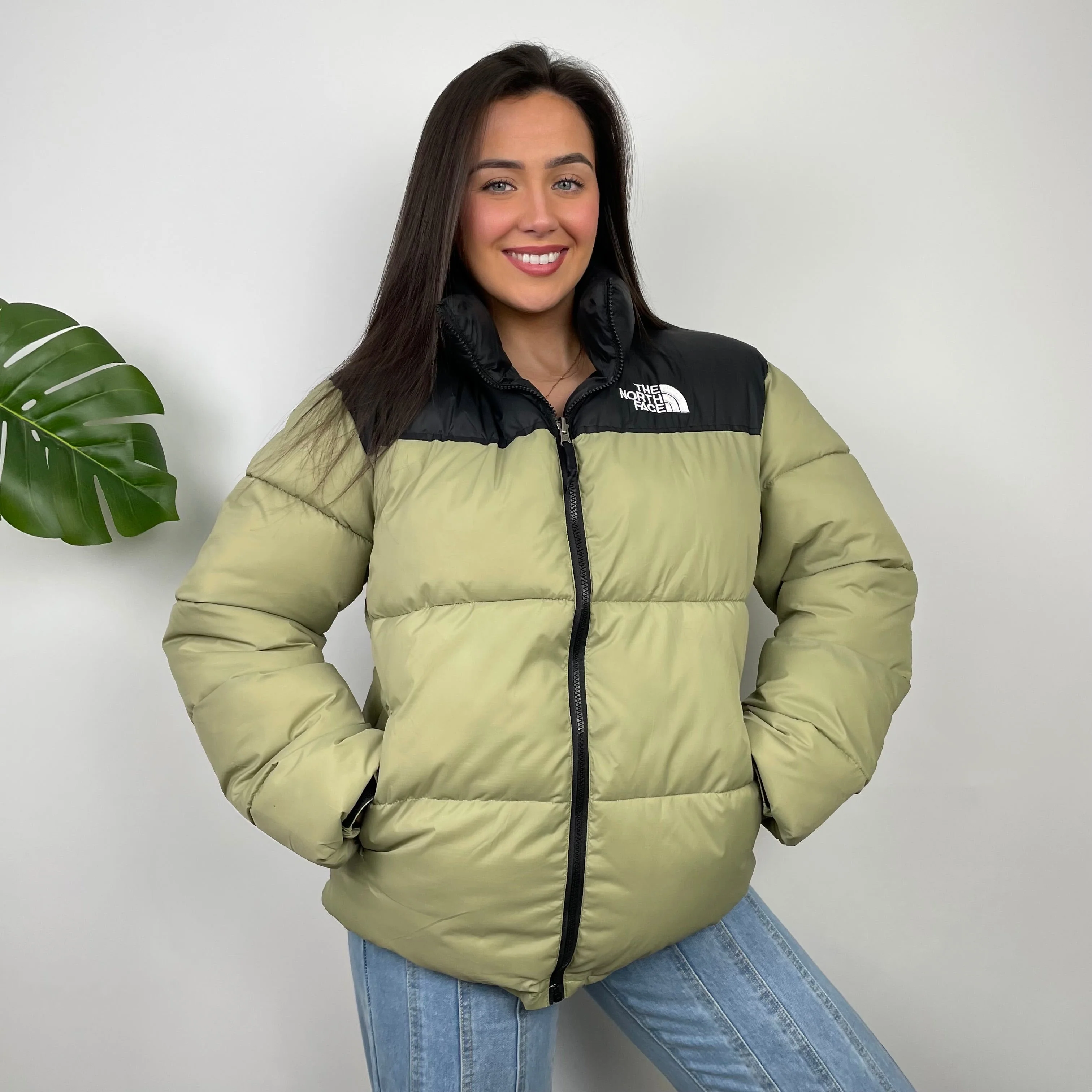 The North Face Green Nuptse 700 Puffer Jacket (L) - Image 2