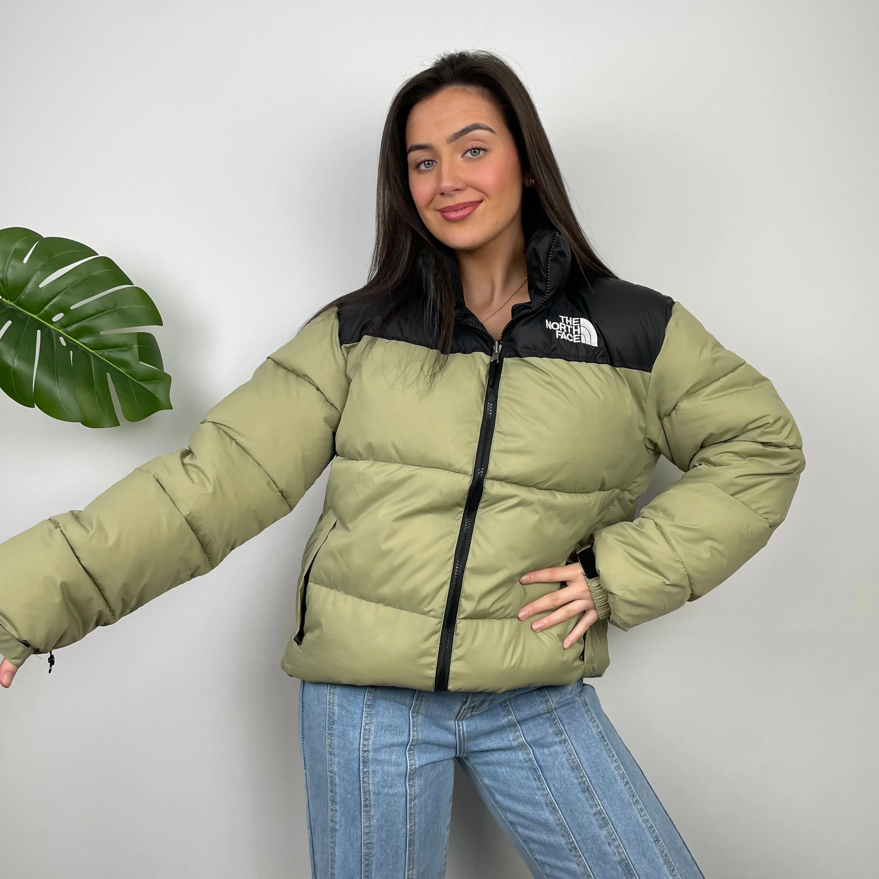 The North Face Green Nuptse 700 Puffer Jacket (L) - Image 5