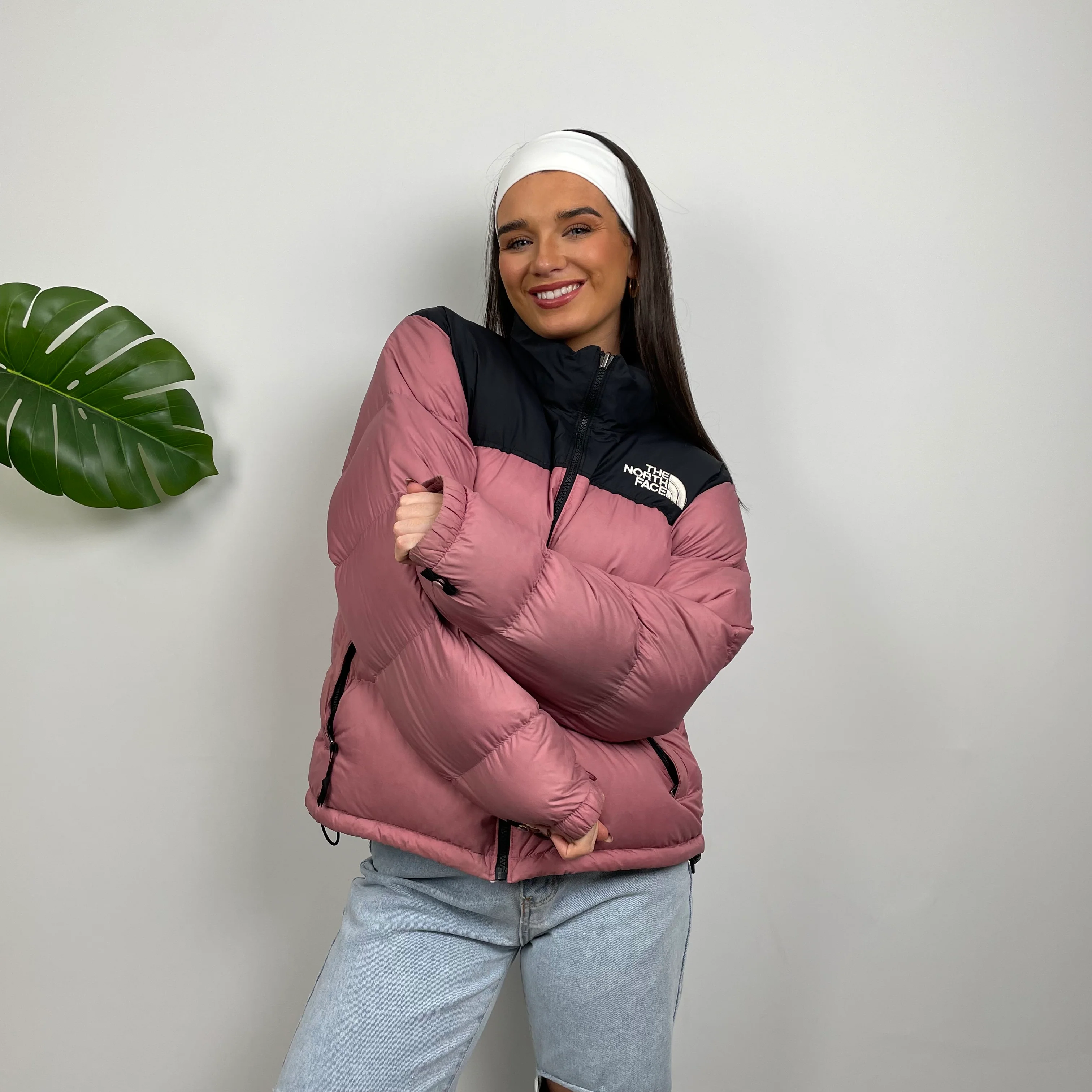 The North Face Pink Puffer Jacket (S) - Image 4