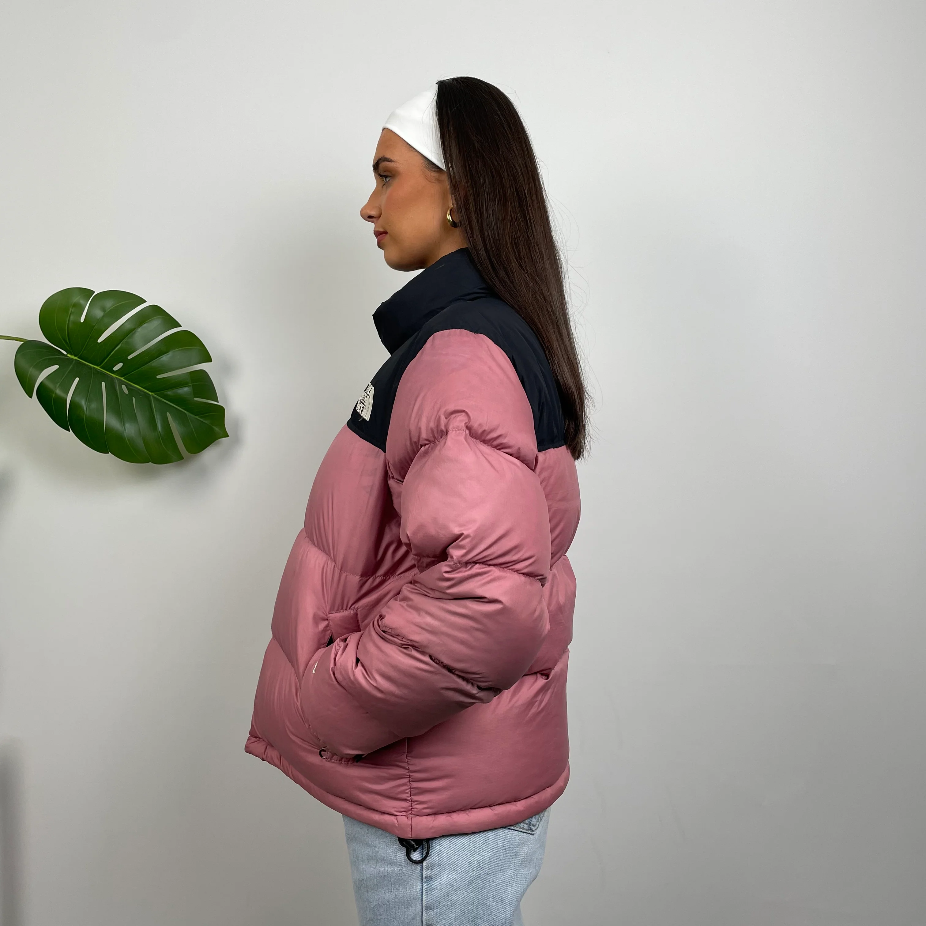 The North Face Pink Puffer Jacket (S) - Image 5