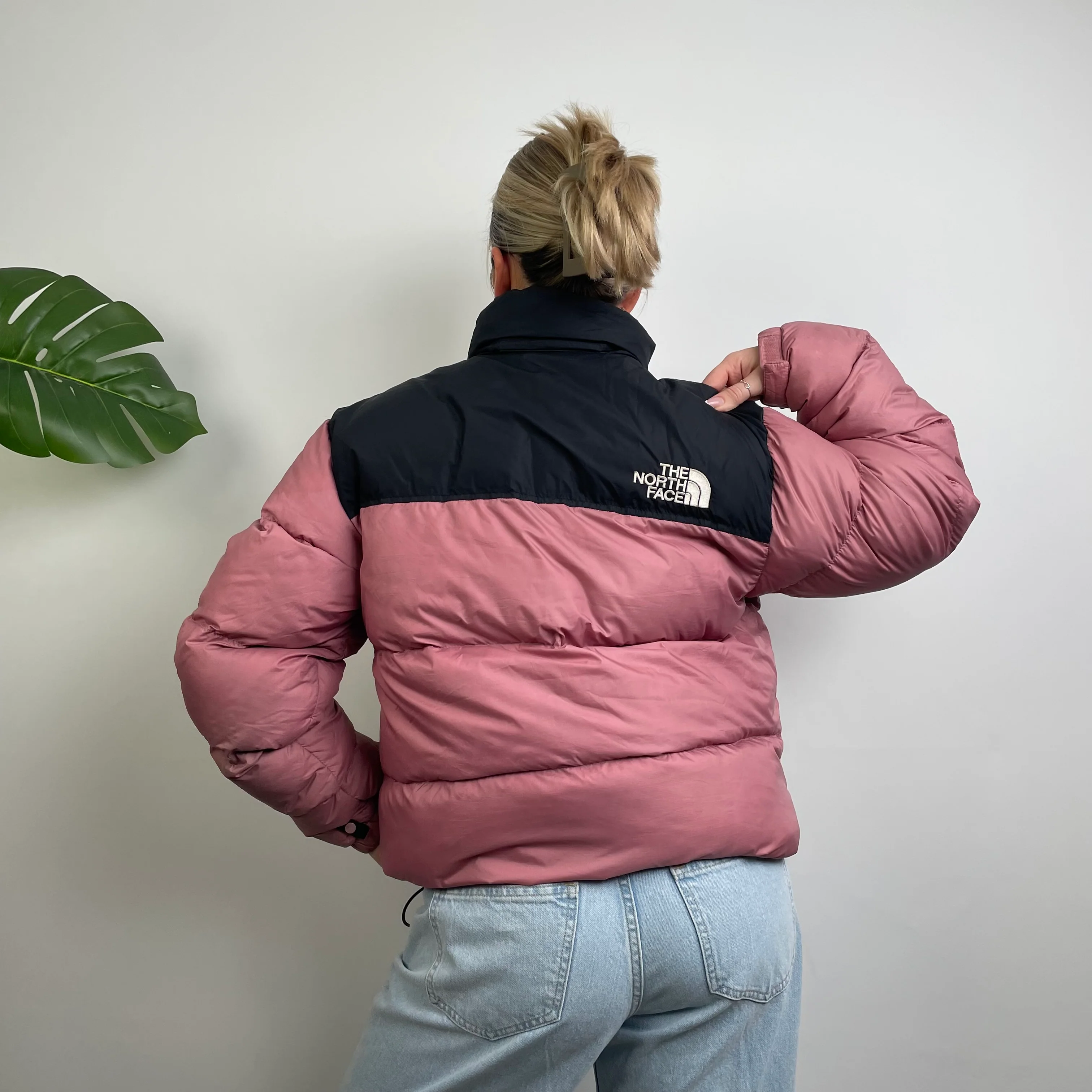 The North Face Pink Puffer Jacket (S) - Image 5