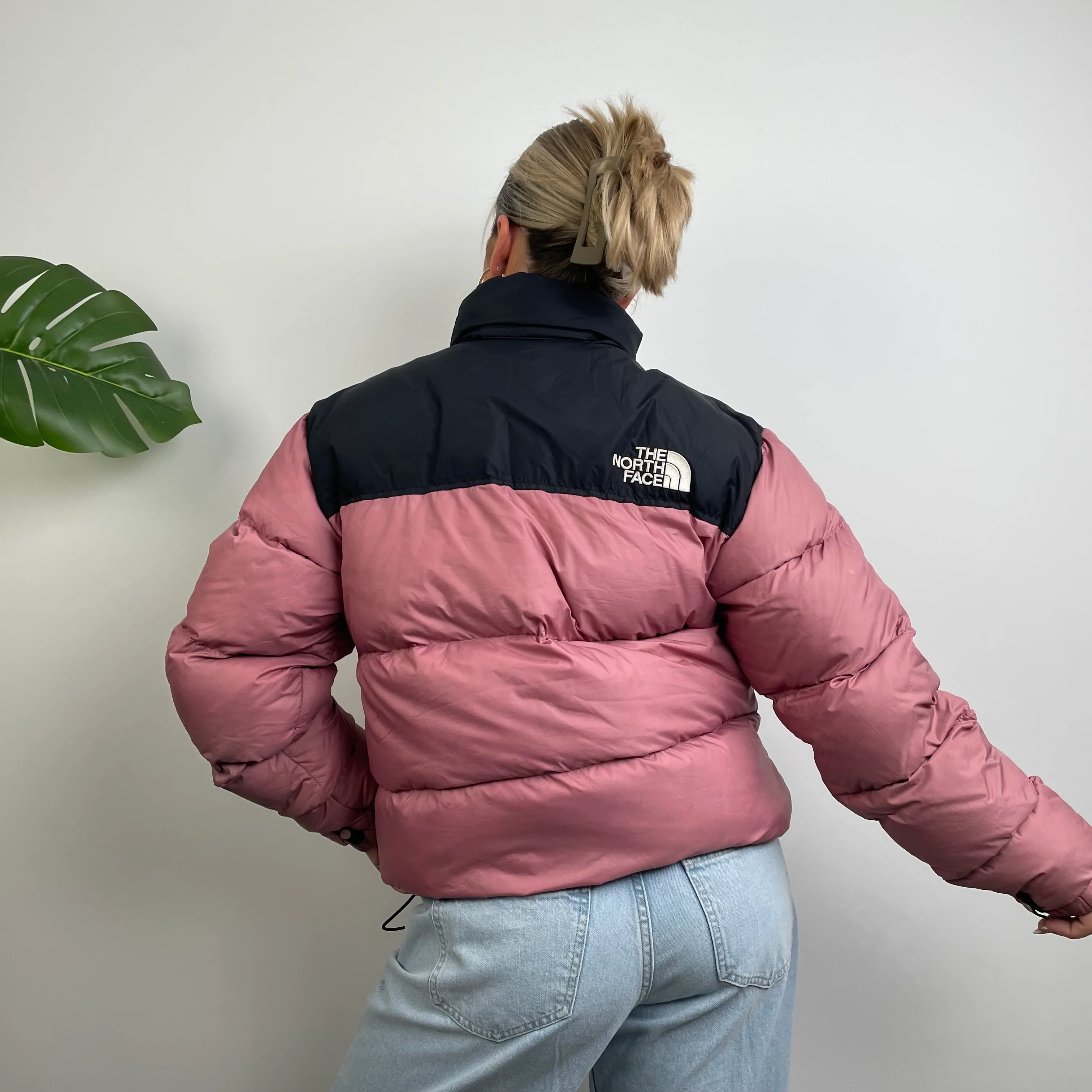 The North Face Pink Puffer Jacket (S) - Image 6