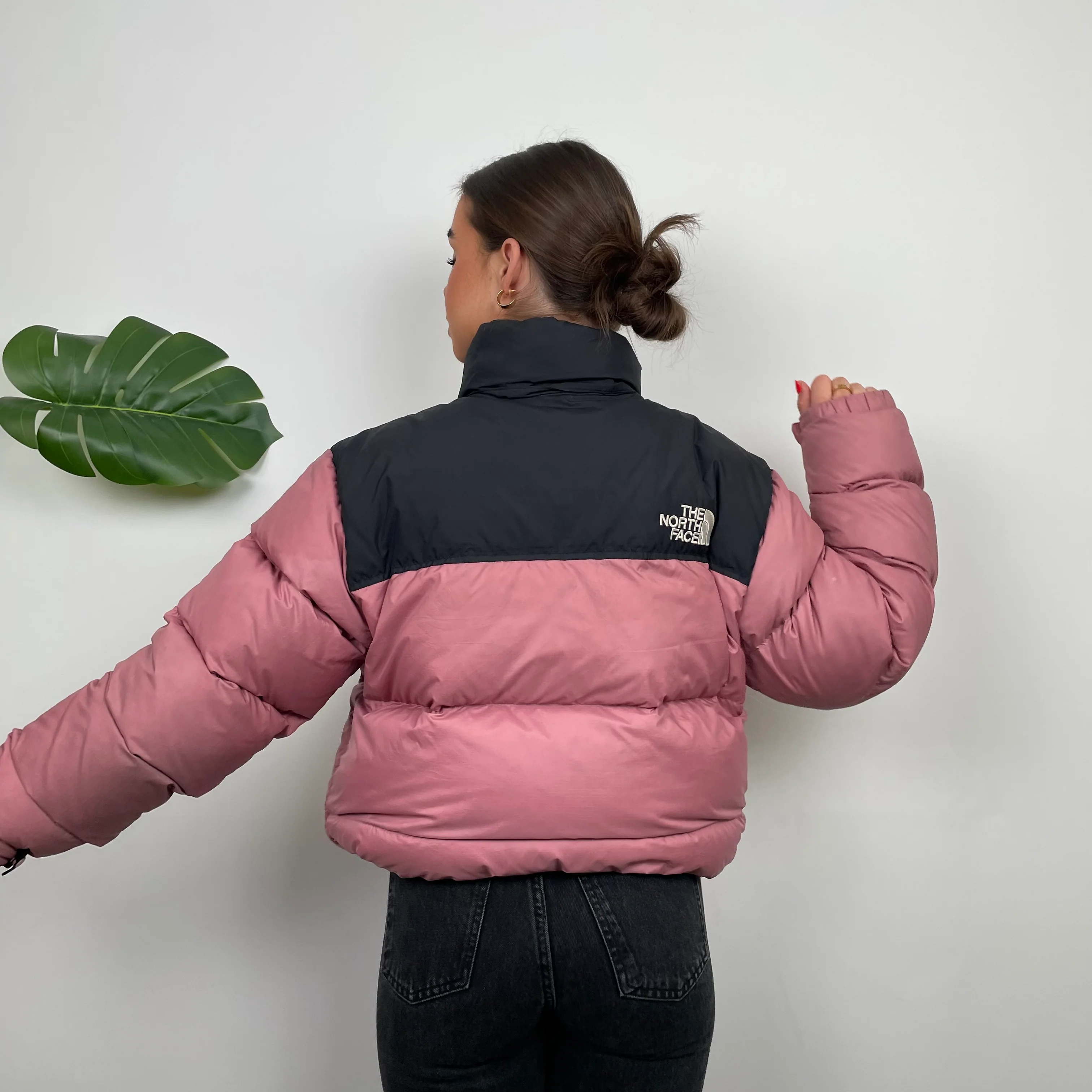The North Face Pink Puffer Jacket (S) - Image 11