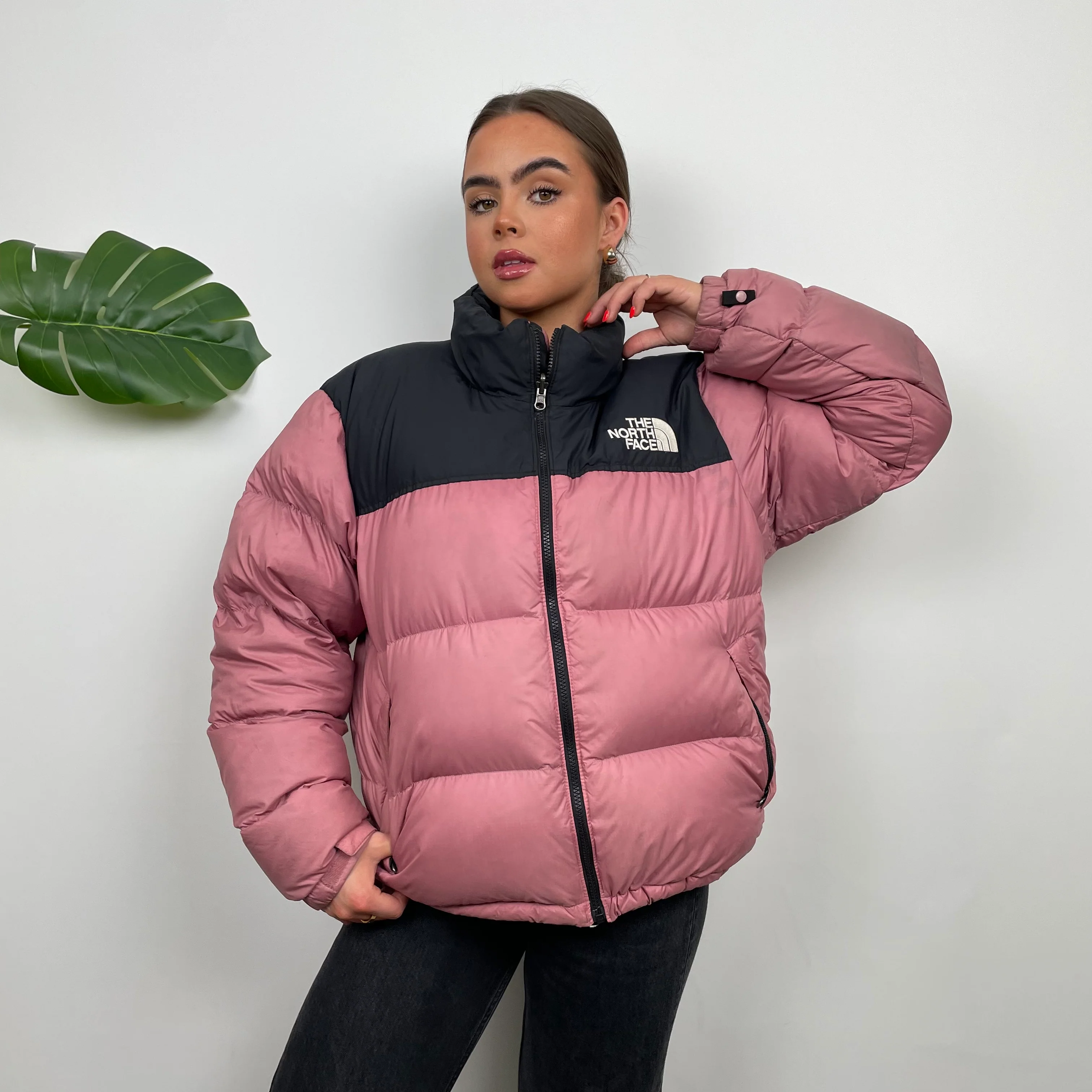 The North Face Pink Puffer Jacket (S) - Image 12