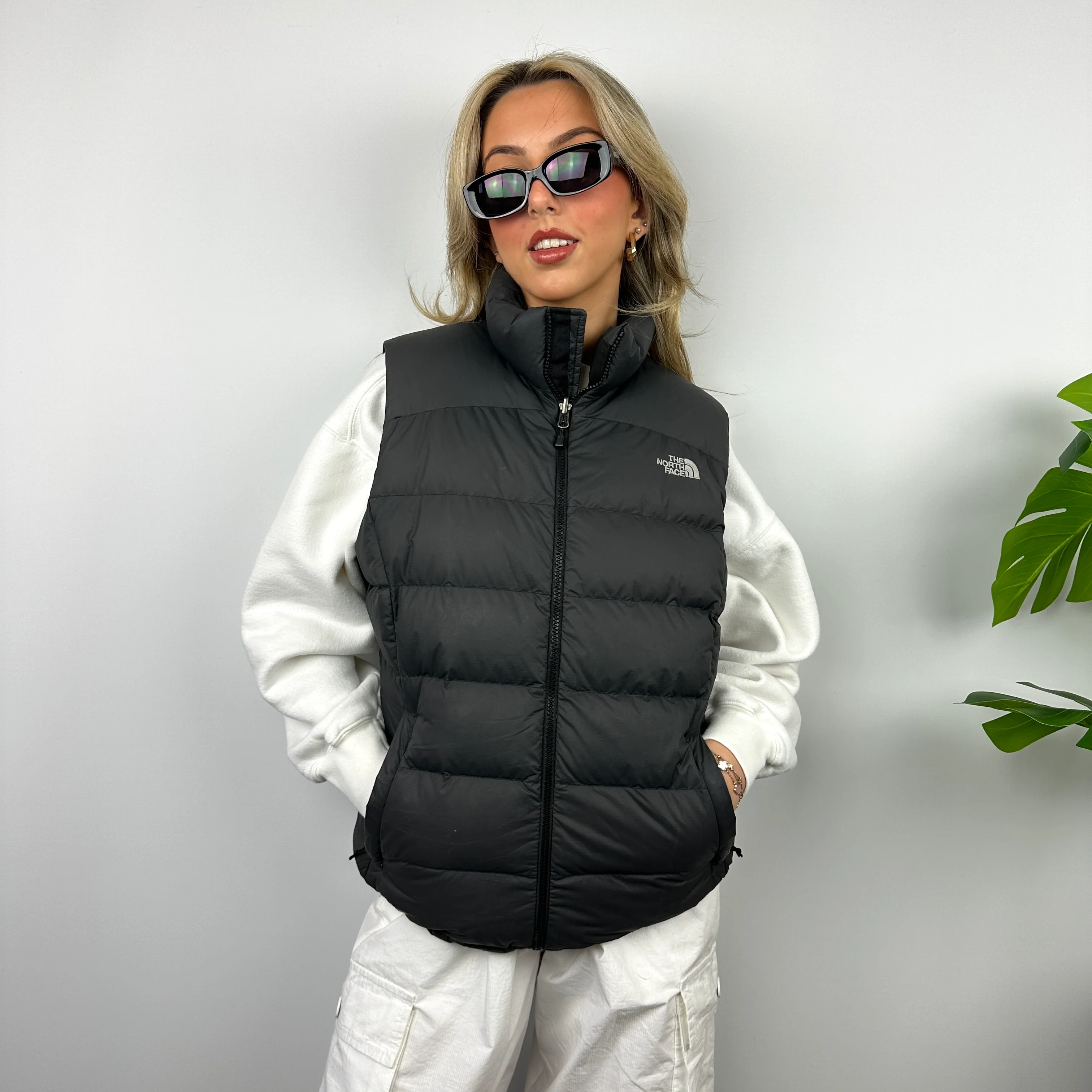 The North Face RARE Black Nuptse 700 Puffer Gilet (L) - Image 3