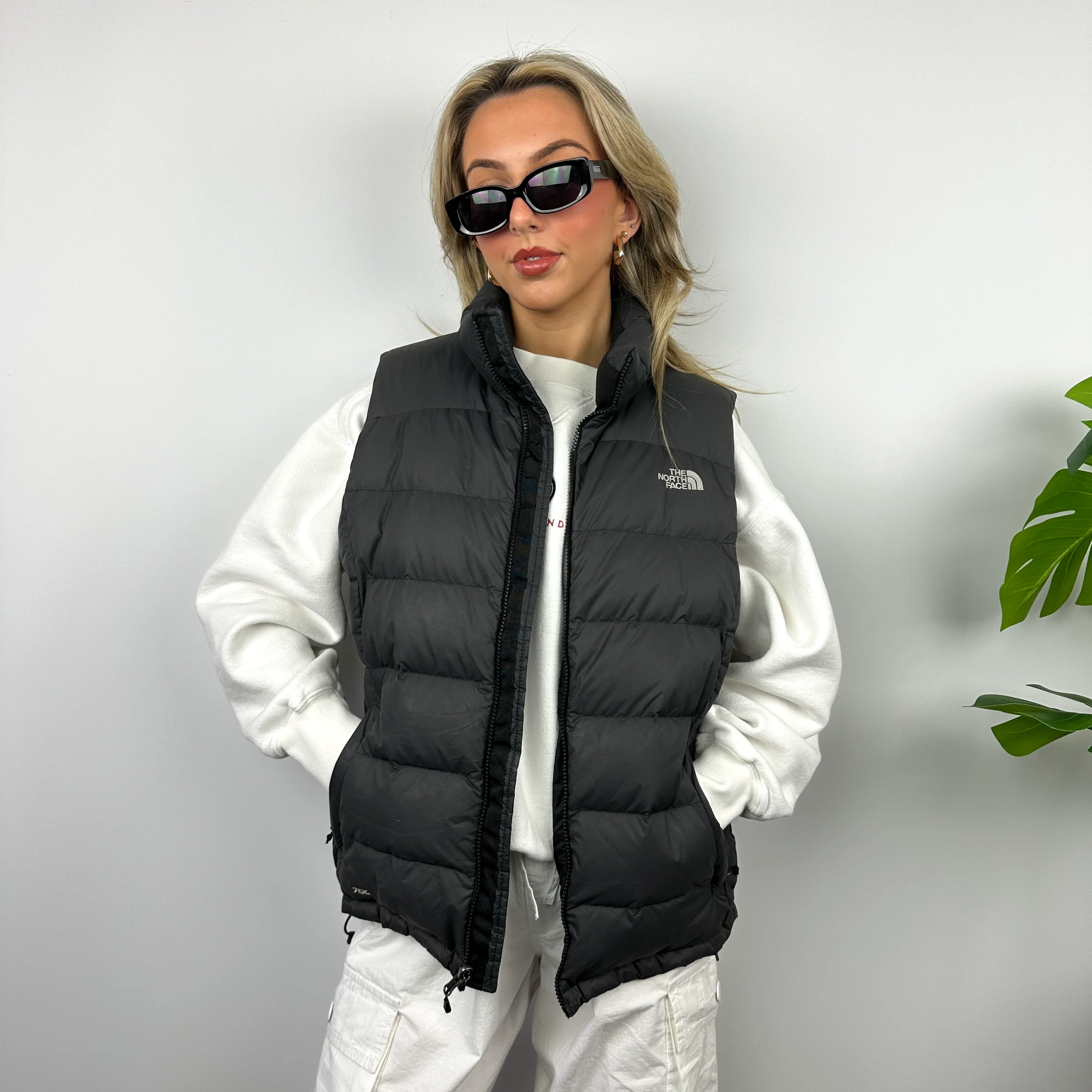 The North Face RARE Black Nuptse 700 Puffer Gilet (L) - Image 4