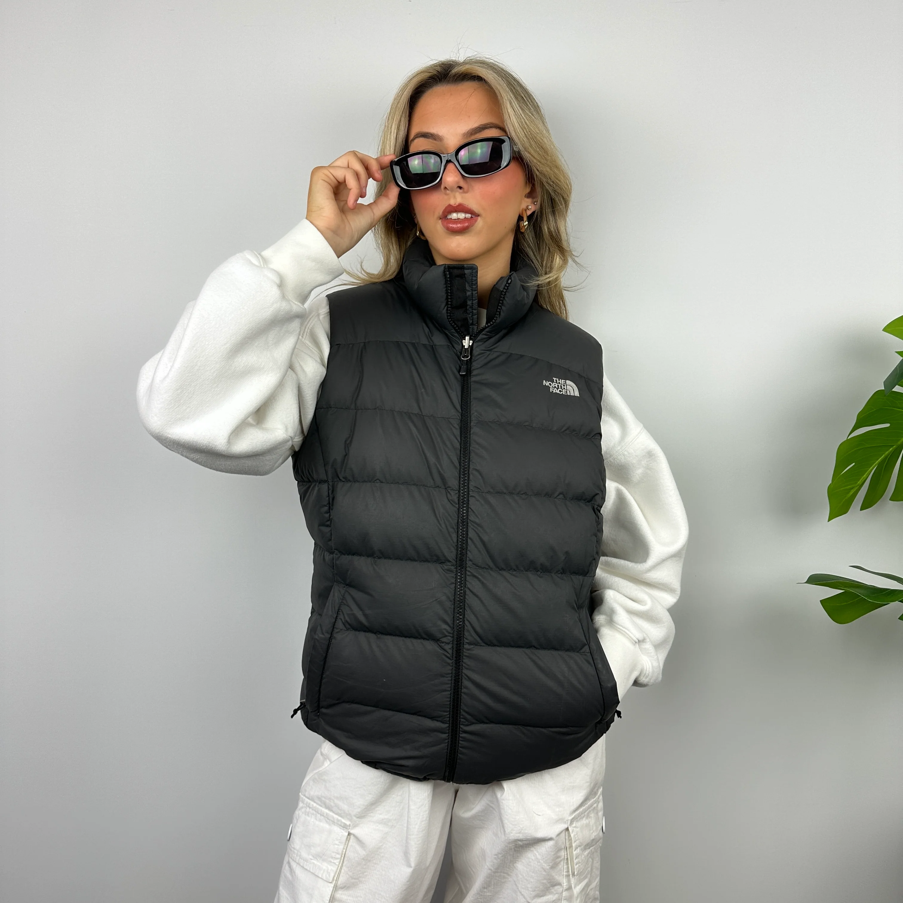 The North Face RARE Black Nuptse 700 Puffer Gilet (L) - Image 7