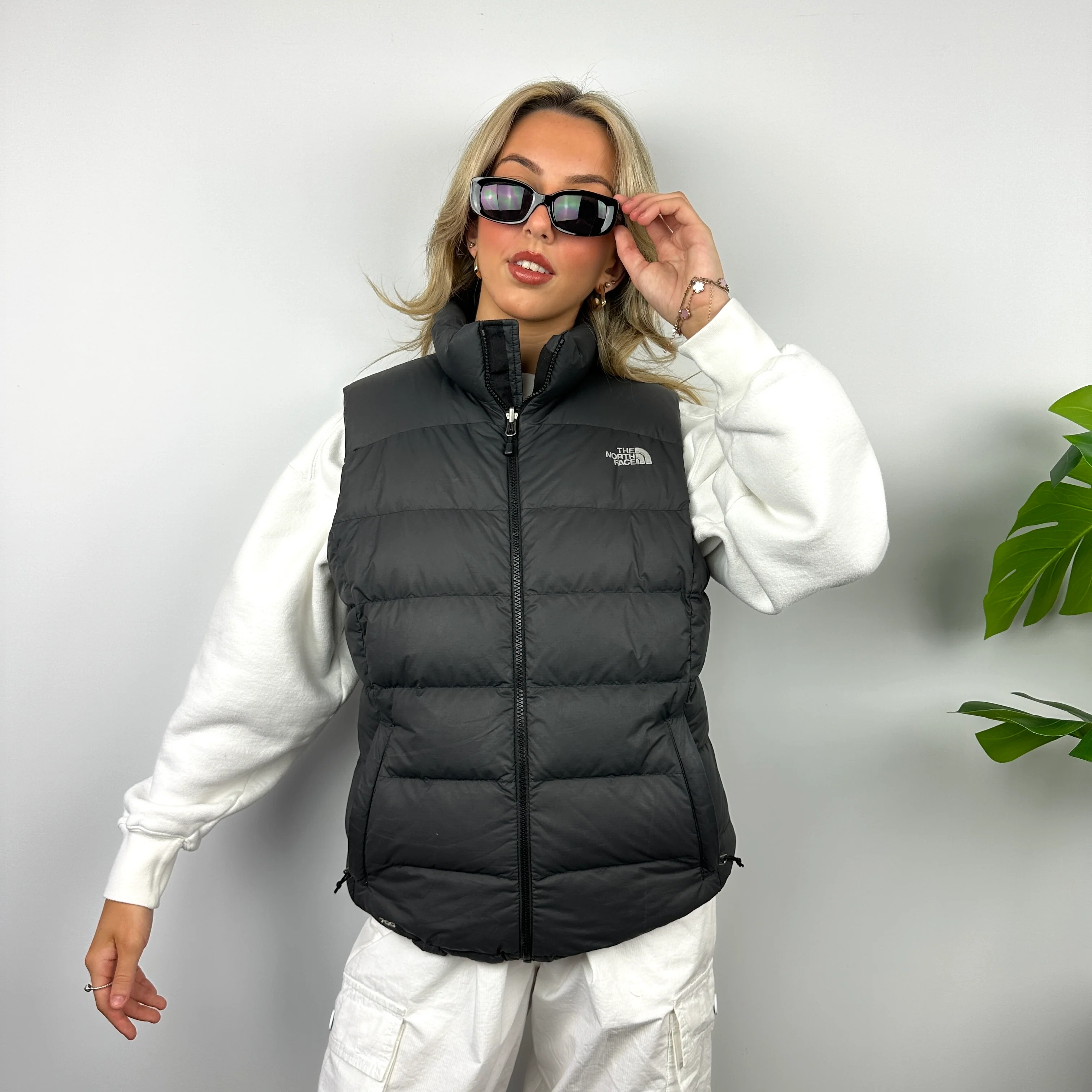 The North Face RARE Black Nuptse 700 Puffer Gilet (L) - Image 8