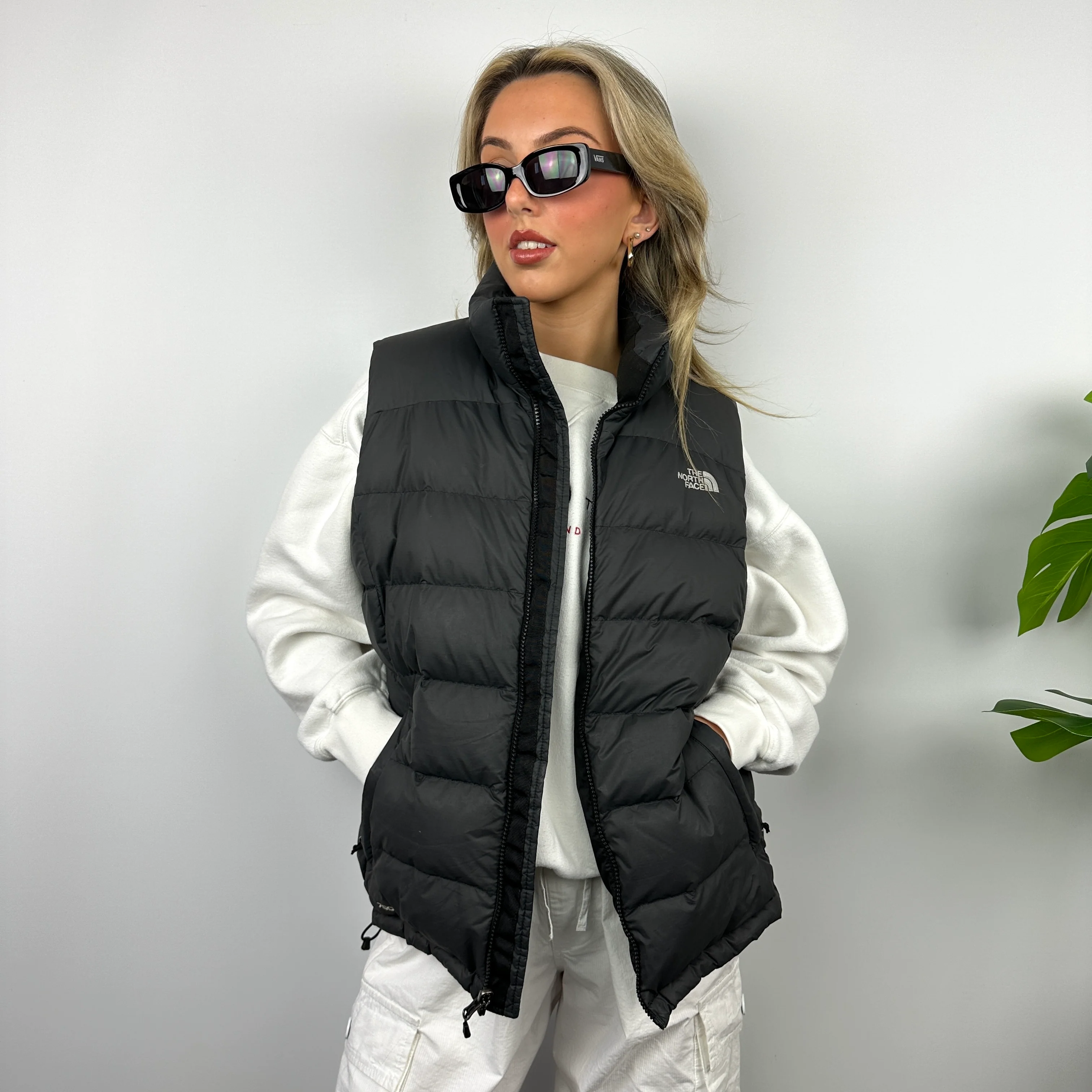 The North Face RARE Black Nuptse 700 Puffer Gilet (L) - Image 9