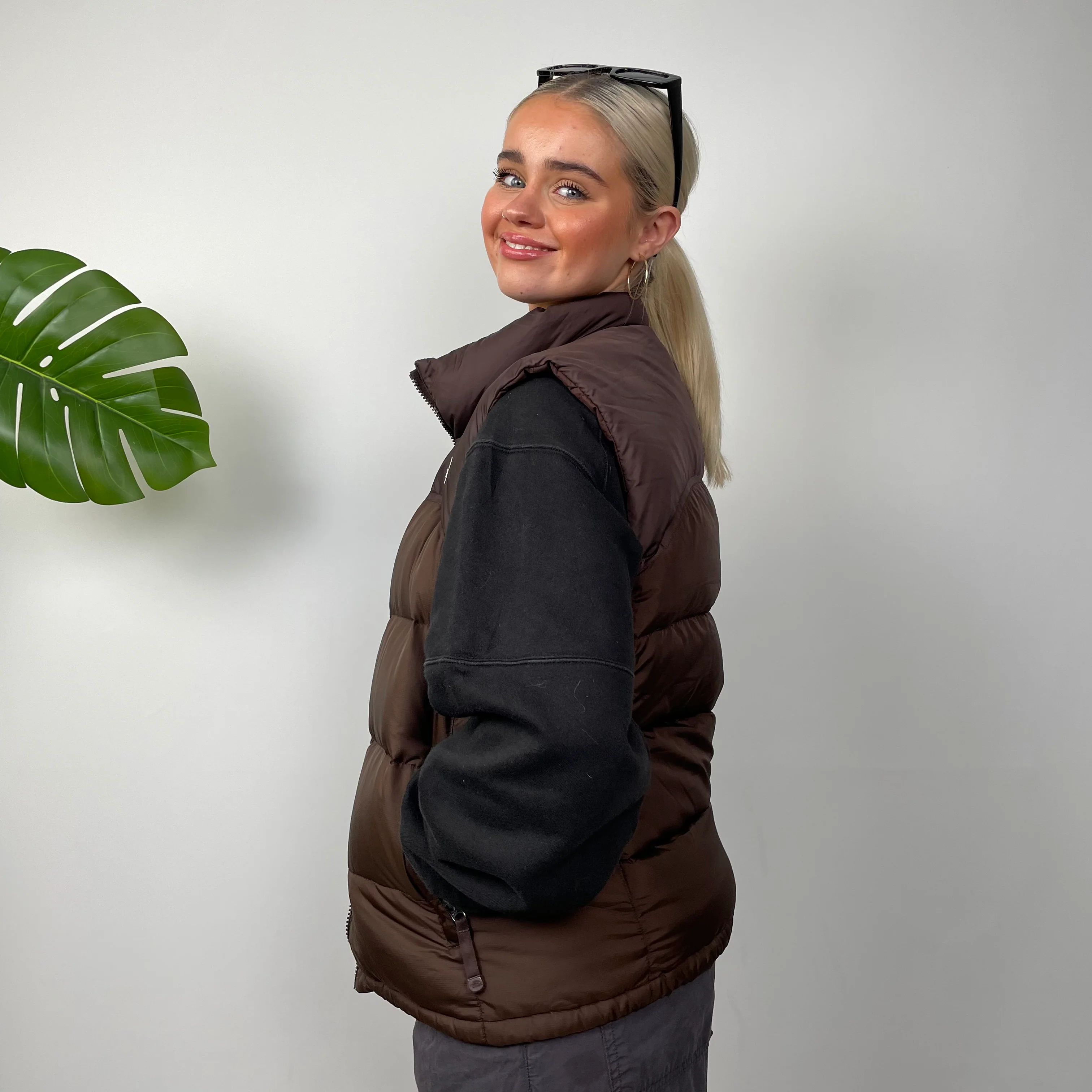 The North Face RARE Brown Nuptse 700 Puffer Gilet (S) - Image 7