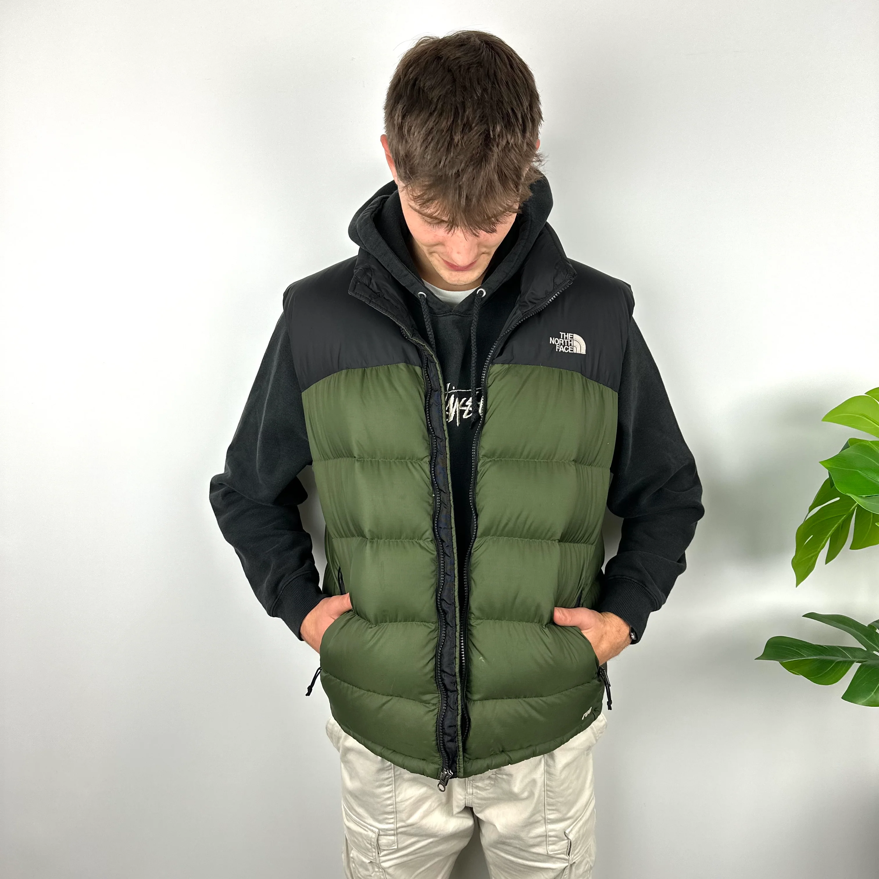 The North Face RARE Green Nuptse 700 Puffer Gilet (L) - Image 5