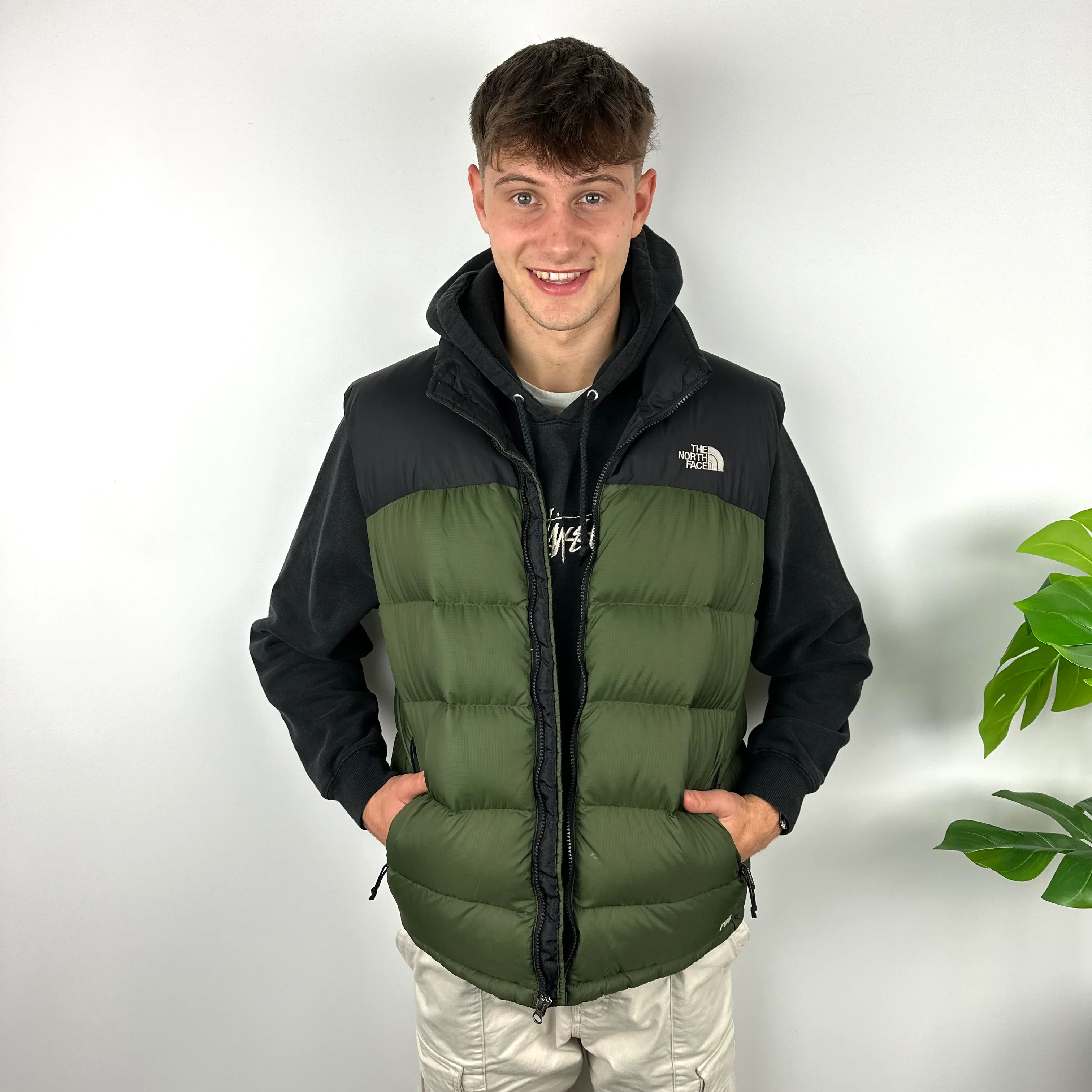 The North Face RARE Green Nuptse 700 Puffer Gilet (L) - Image 6