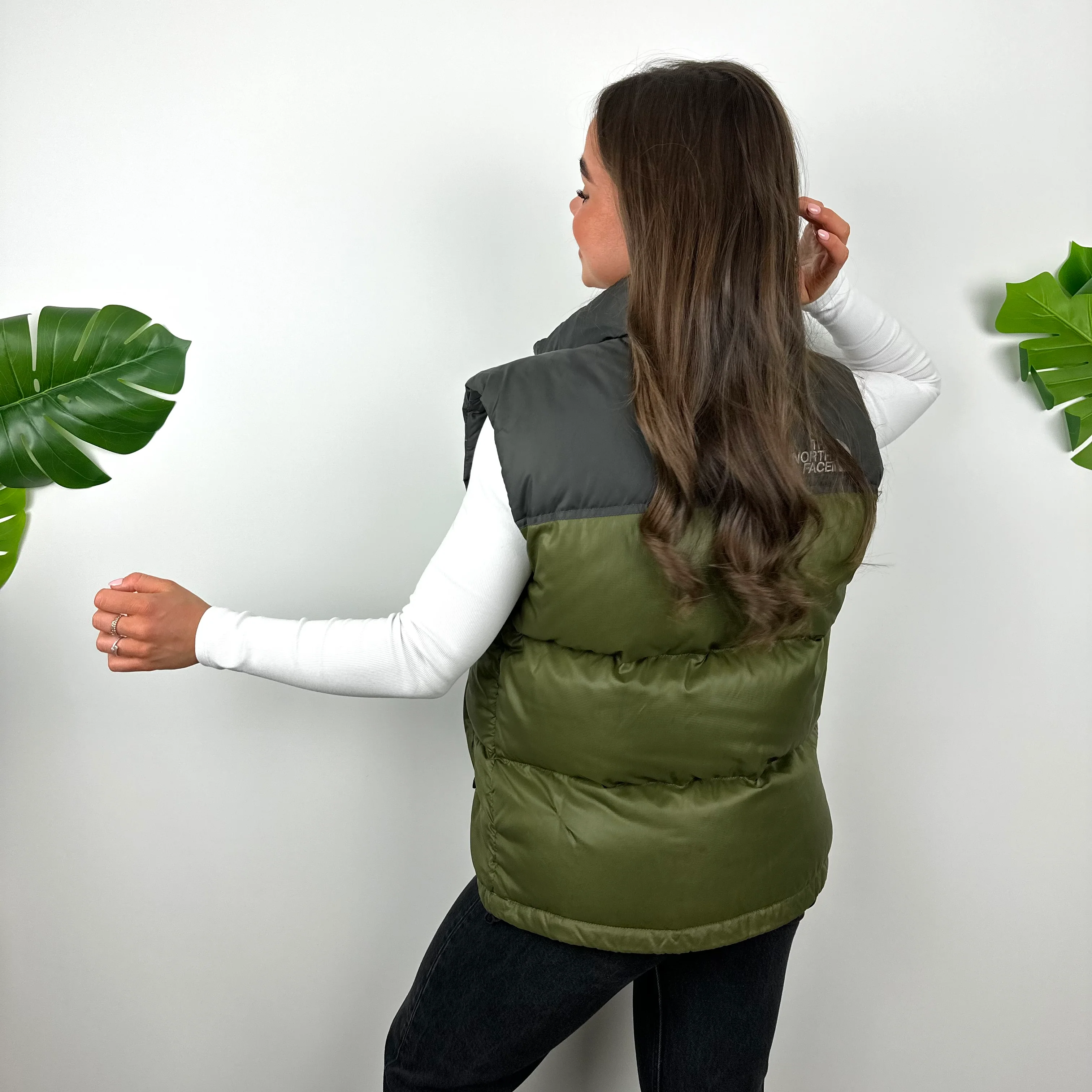 The North Face RARE Green Nuptse 700 Puffer Gilet (M) - Image 4