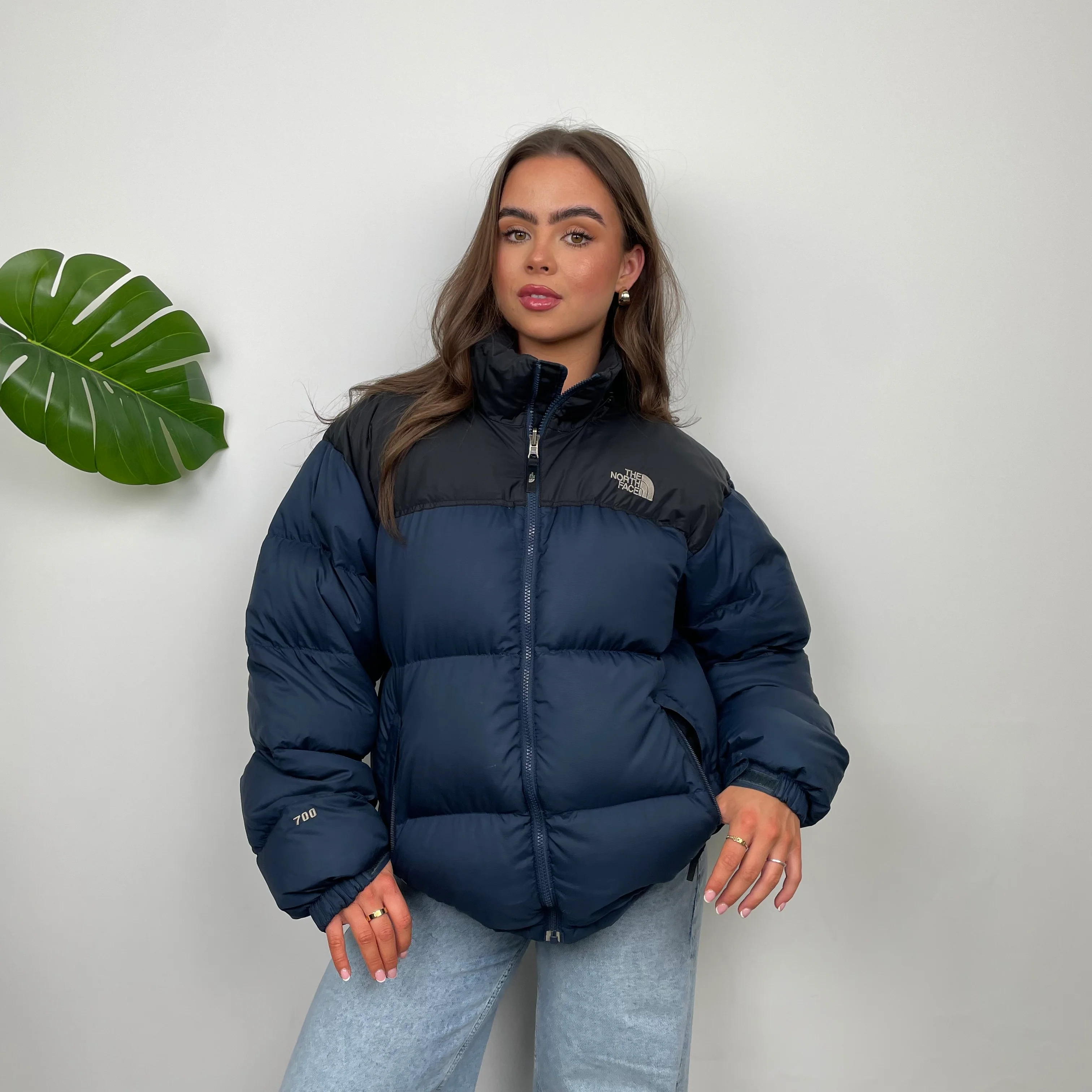 The North Face RARE Navy Nuptse 700 Puffer Jacket (M) - Image 10