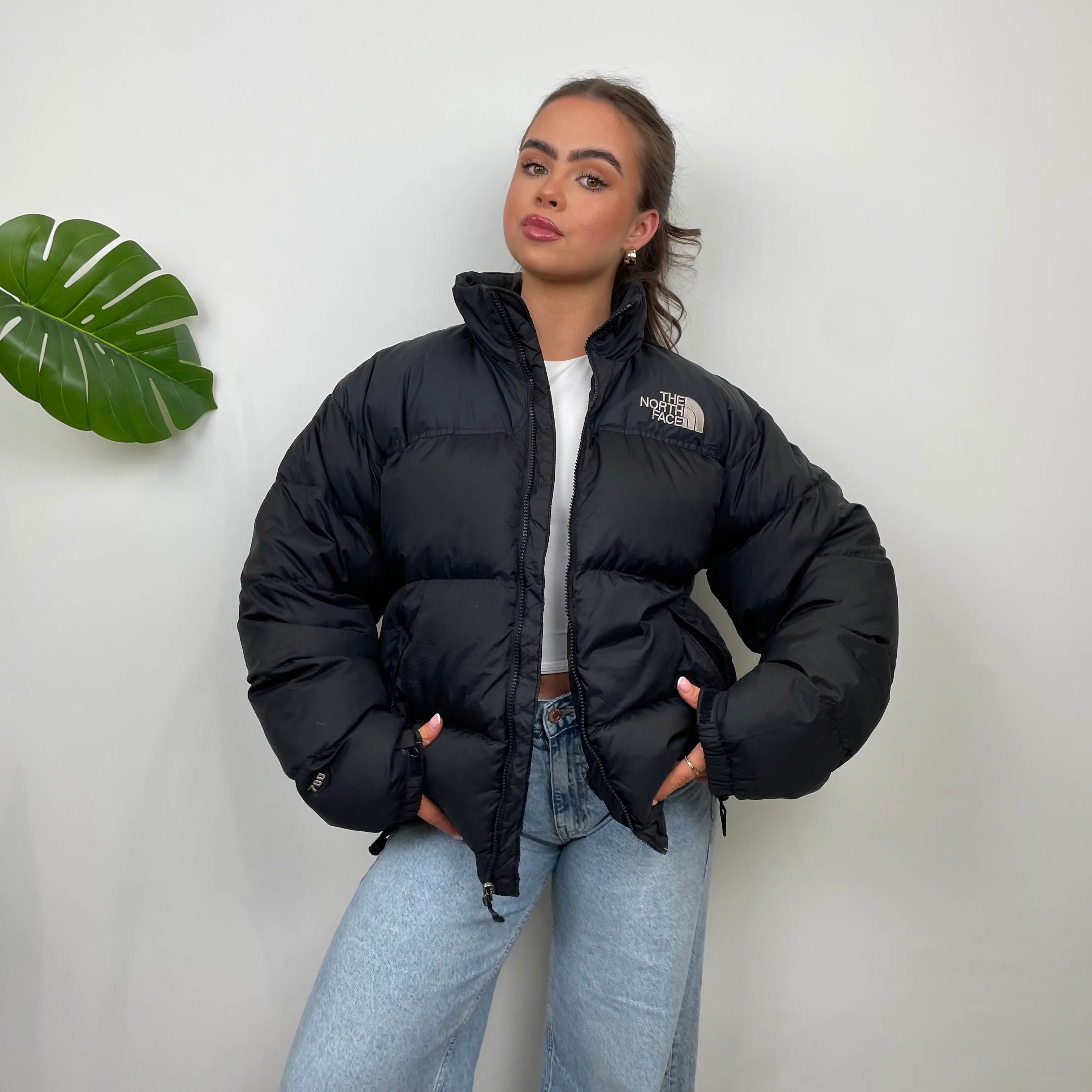 The North Face RARE Nuptse 700 Black Puffer Jacket (L) - Image 4
