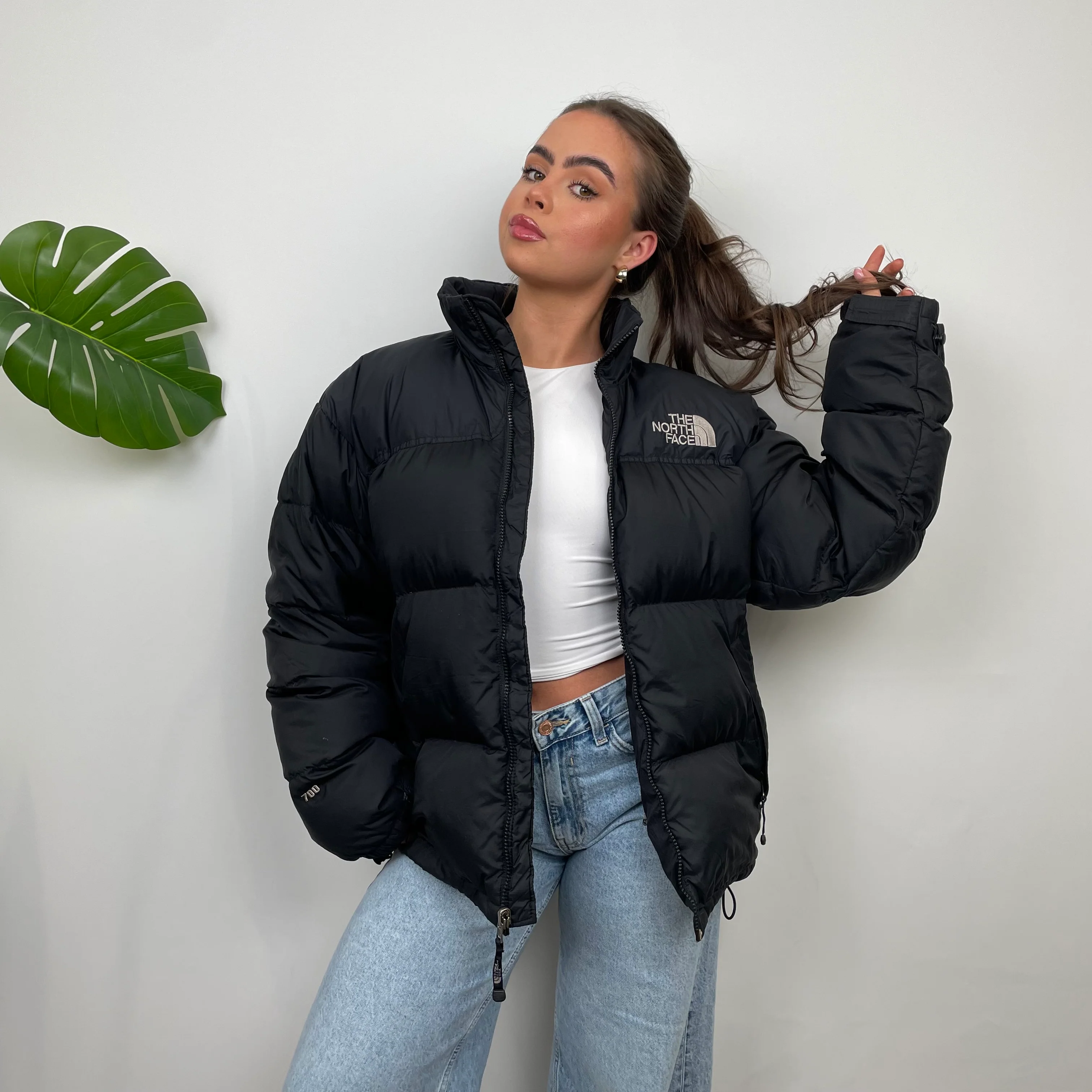 The North Face RARE Nuptse 700 Black Puffer Jacket (L) - Image 9