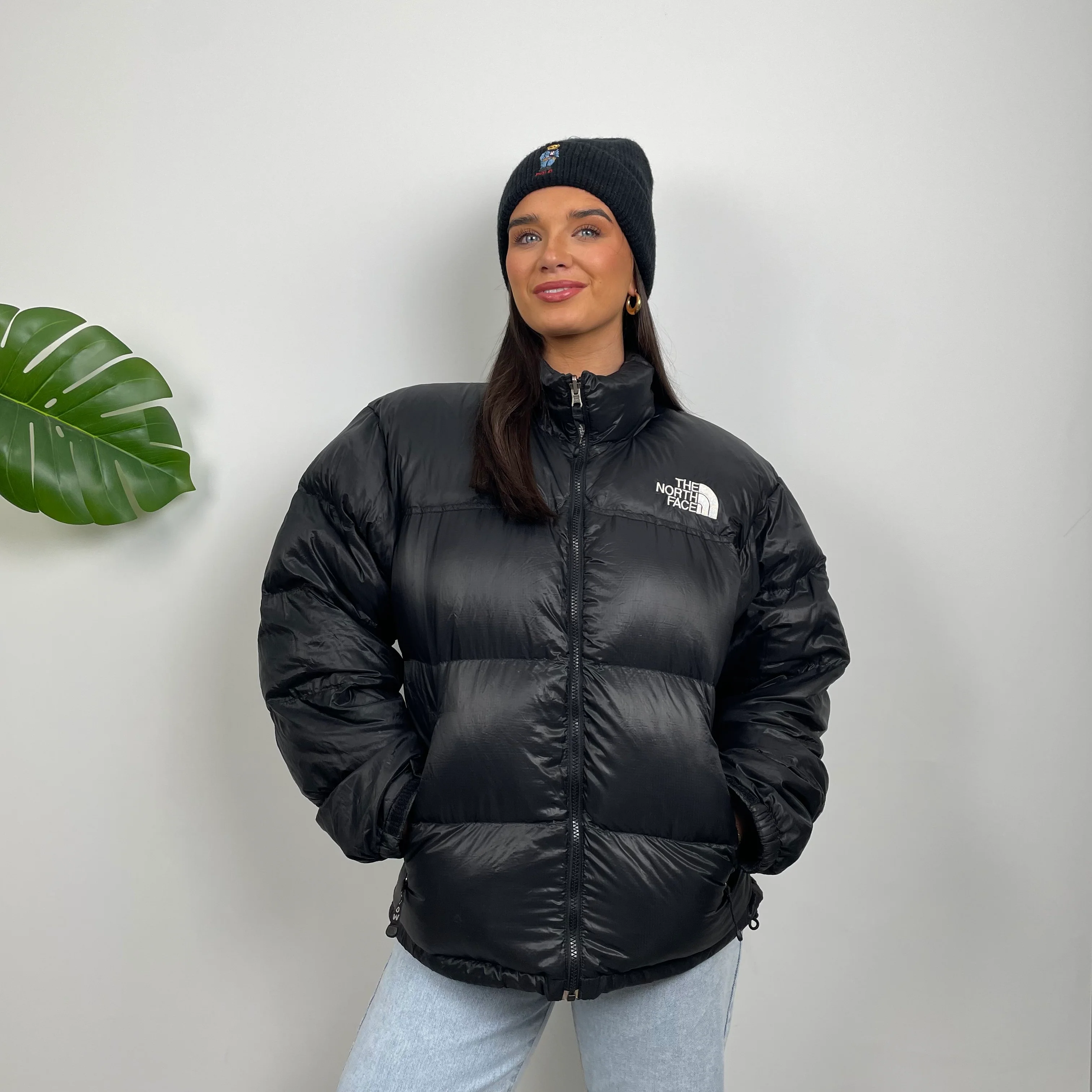 The North Face RARE Nuptse 700 Black Puffer Jacket (L) - Image 3