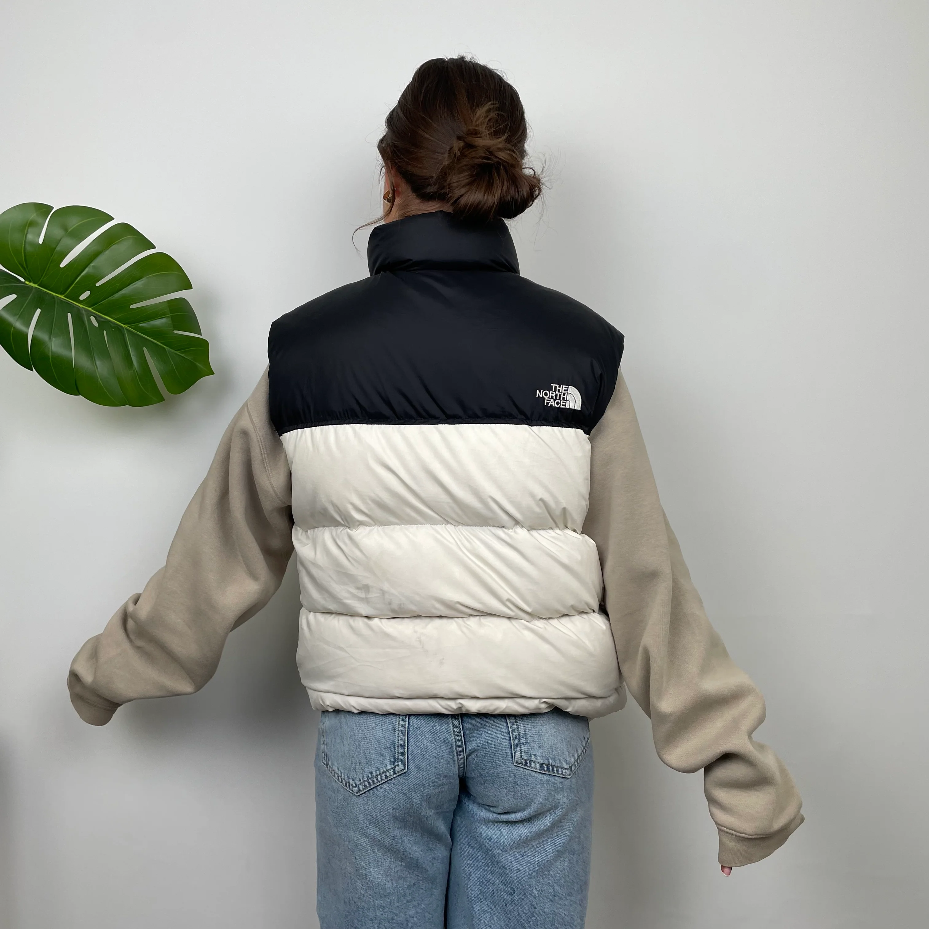 The North Face RARE White Nuptse 700 Puffer Gilet (L) - Image 11