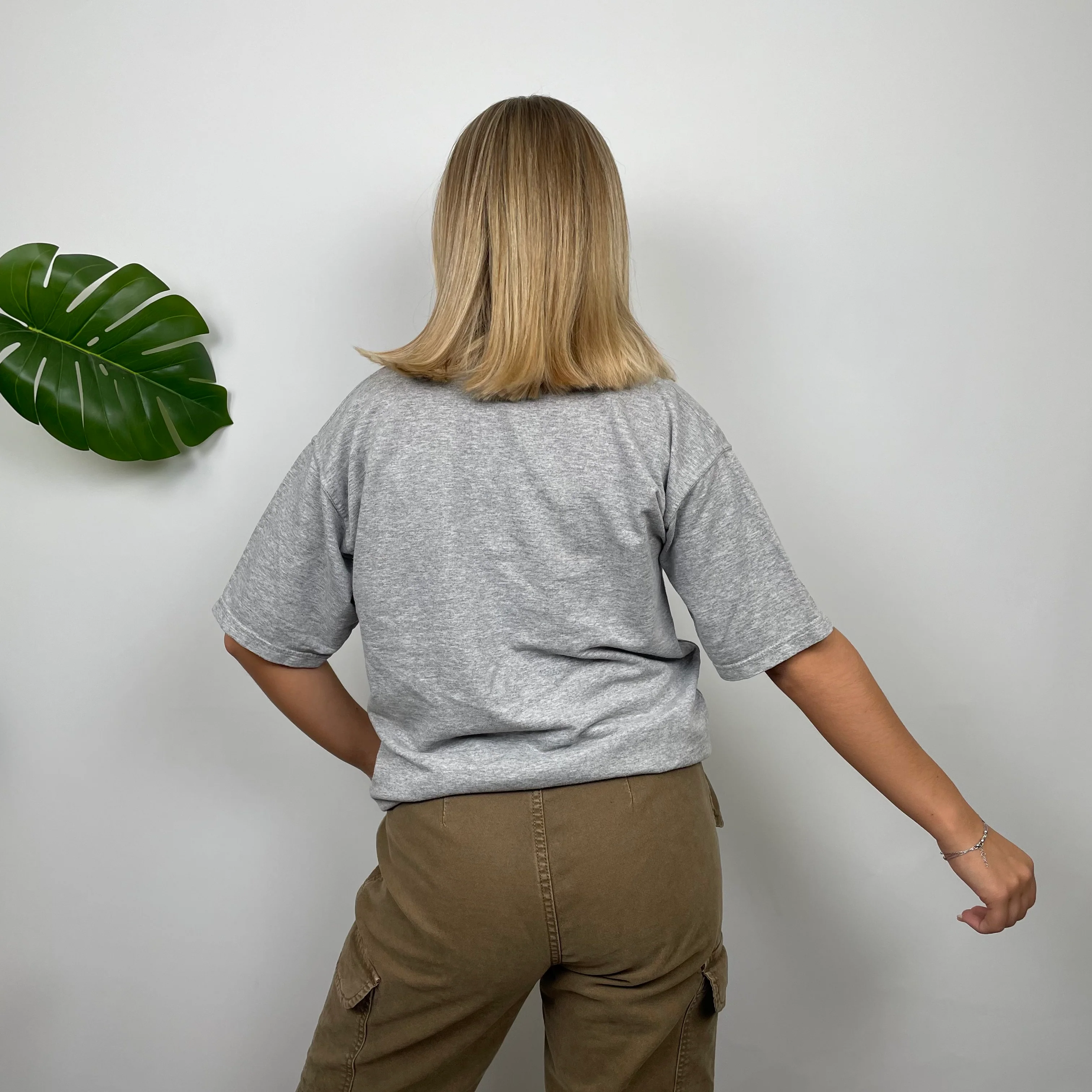 Timberland Grey Spell Out T Shirt (S) - Image 9